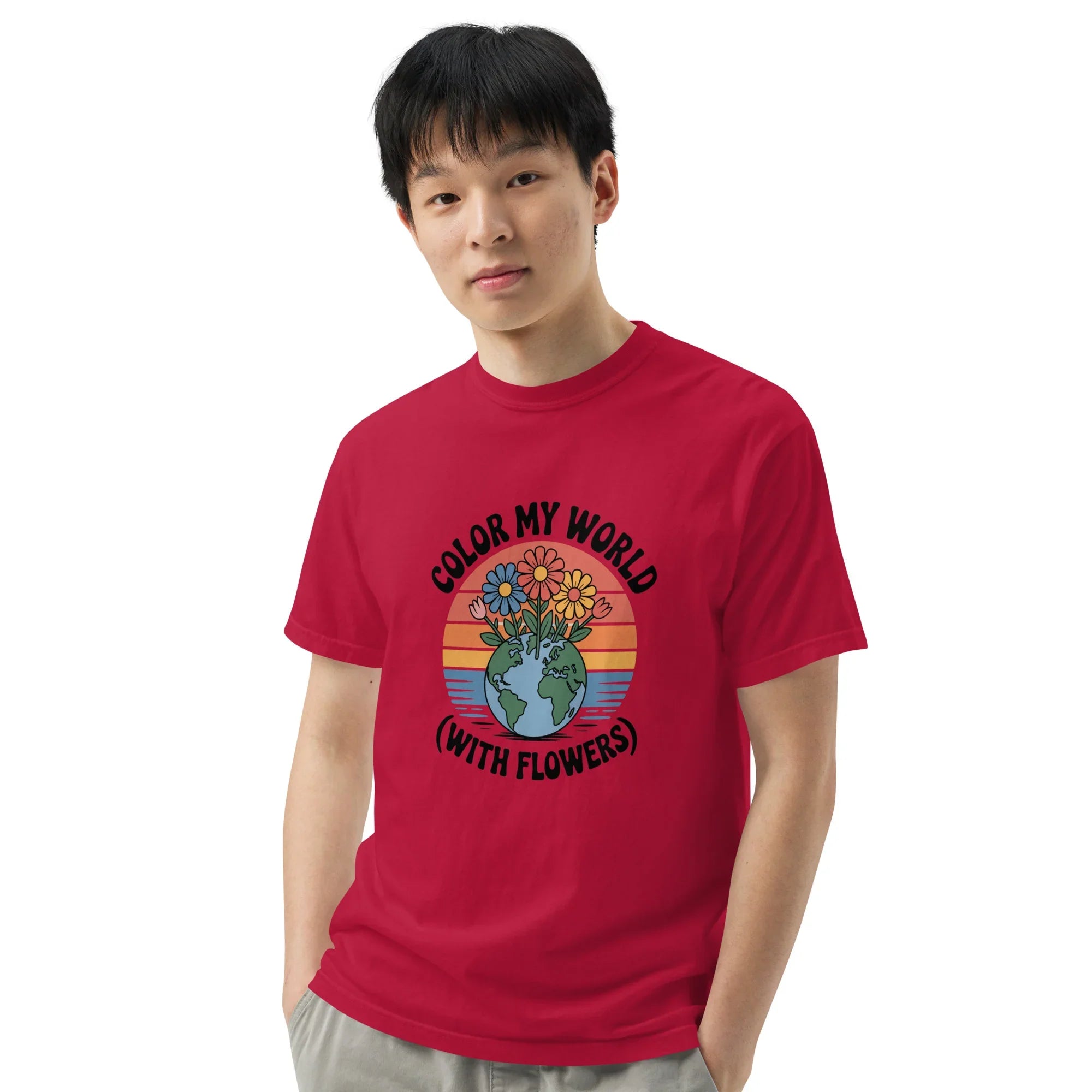 Color My World With Flowers Tee – Earth & Bloom Graphic - RaZits