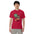 Picked & Peachy tee in Red, front view showing the sunglasses peach design
