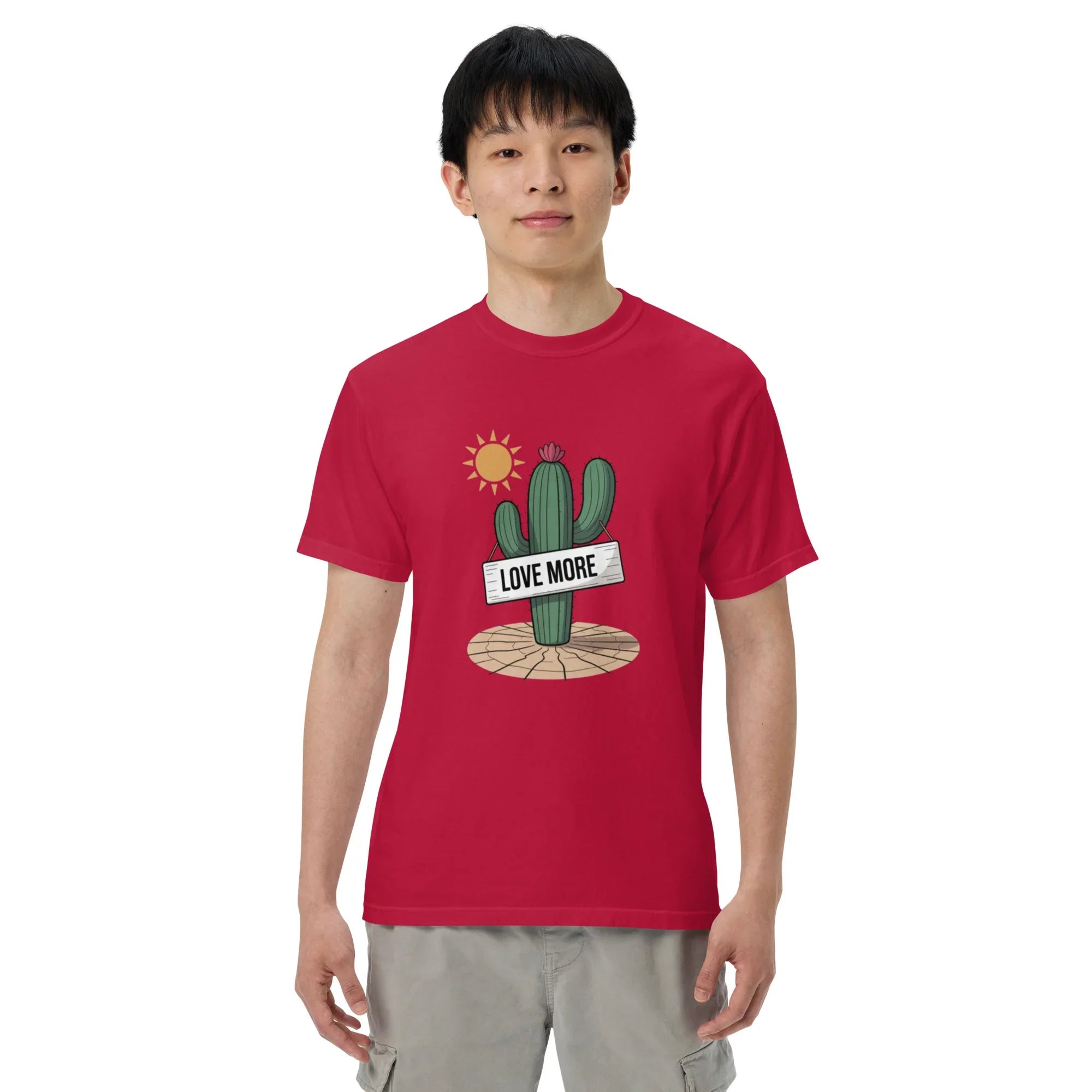 Love More Cactus Tee – Desert Signboard Illustration Tee - RaZits