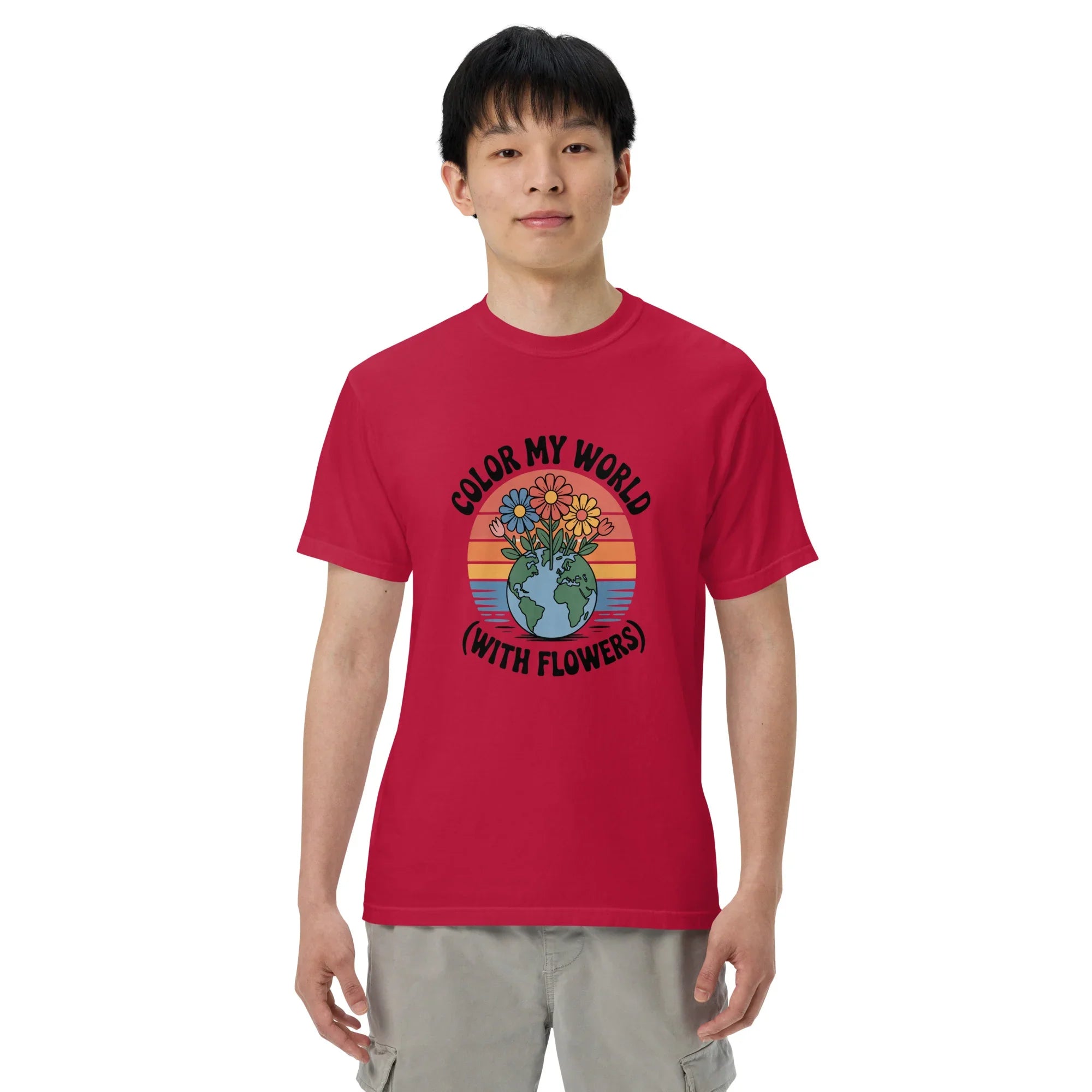 Color My World With Flowers Tee – Earth & Bloom Graphic - RaZits