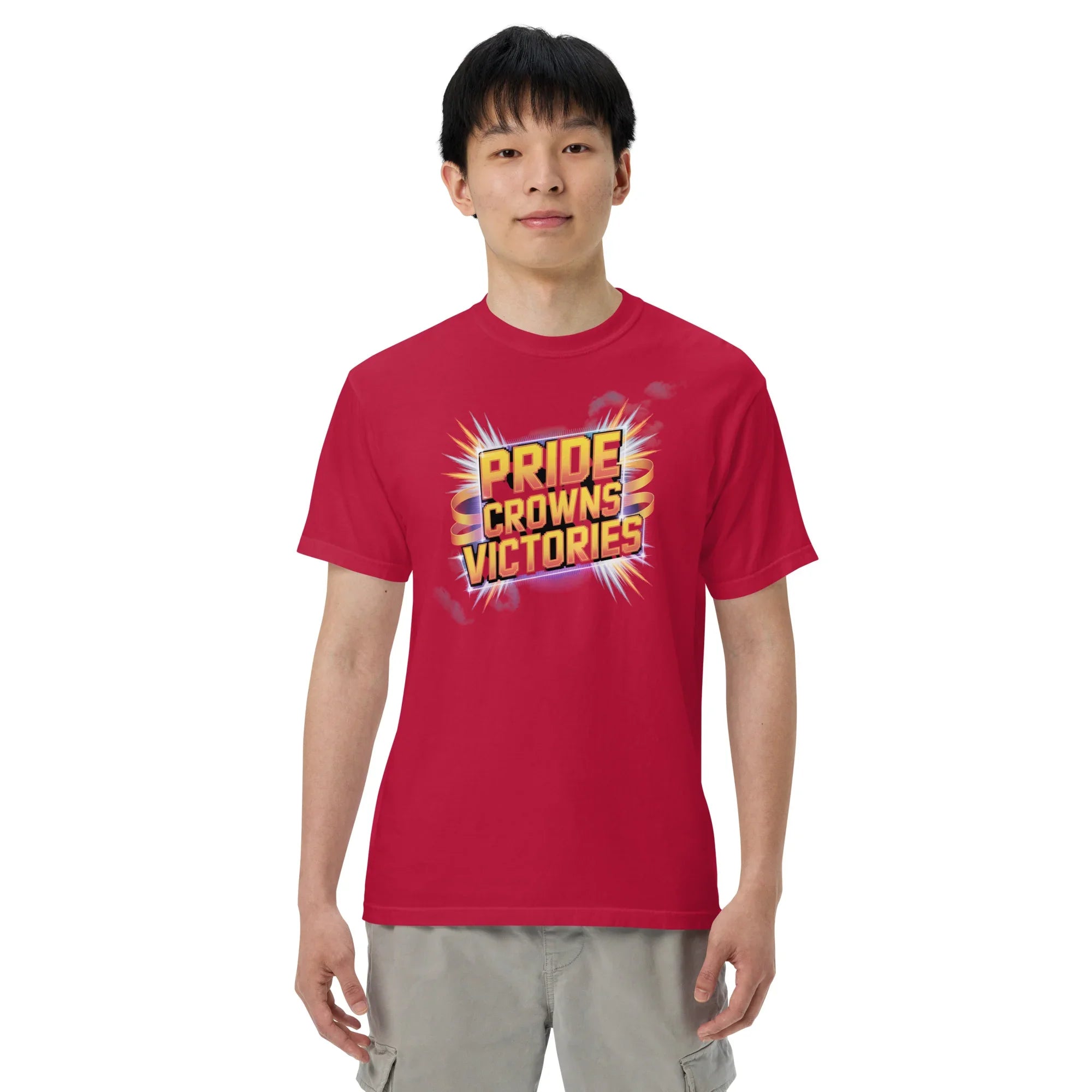 Pride Crowns Victories Fighting T-Shirt – Retro 2D Fighter Apparel - RaZits