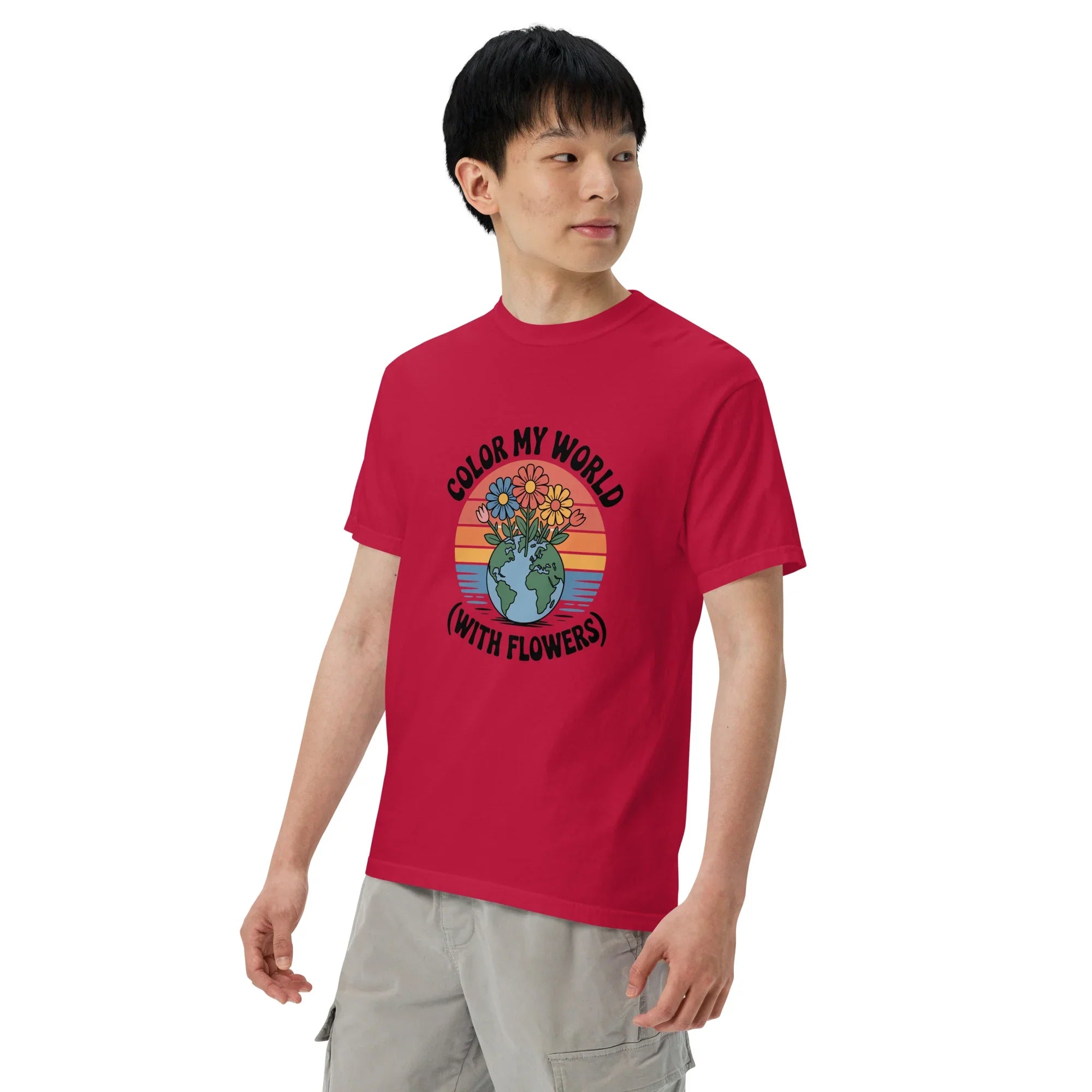 Color My World With Flowers Tee – Earth & Bloom Graphic - RaZits