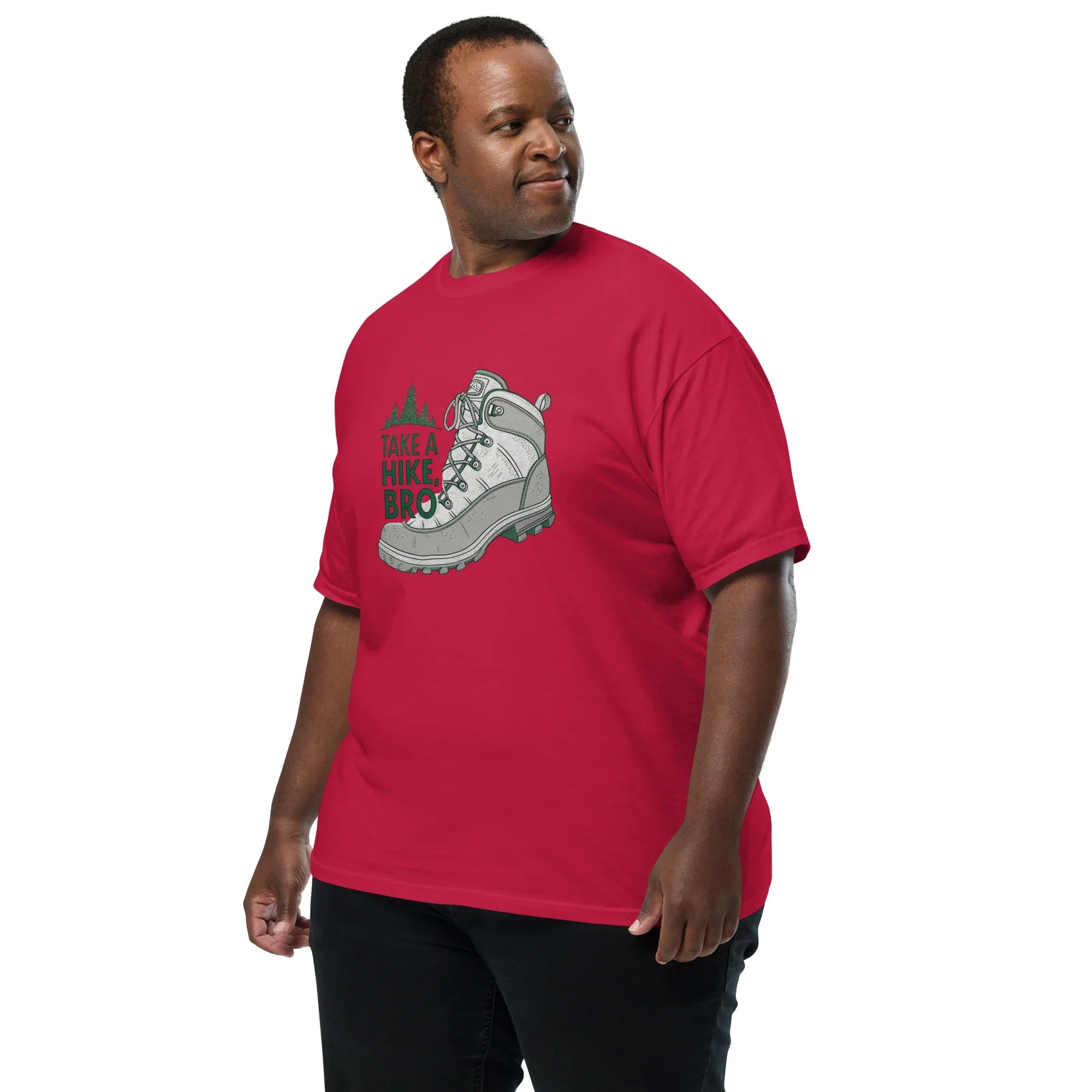 Take A Hike Bro Tee – Bold Hiking Boot Graphic Shirt - RaZits