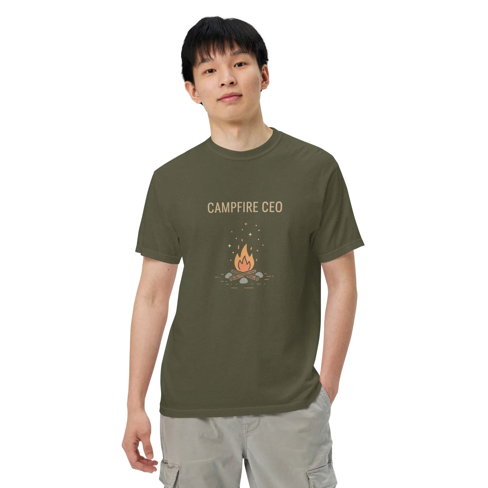 Campfire CEO Tee – Funny Fire Pit Graphic Shirt - RaZits