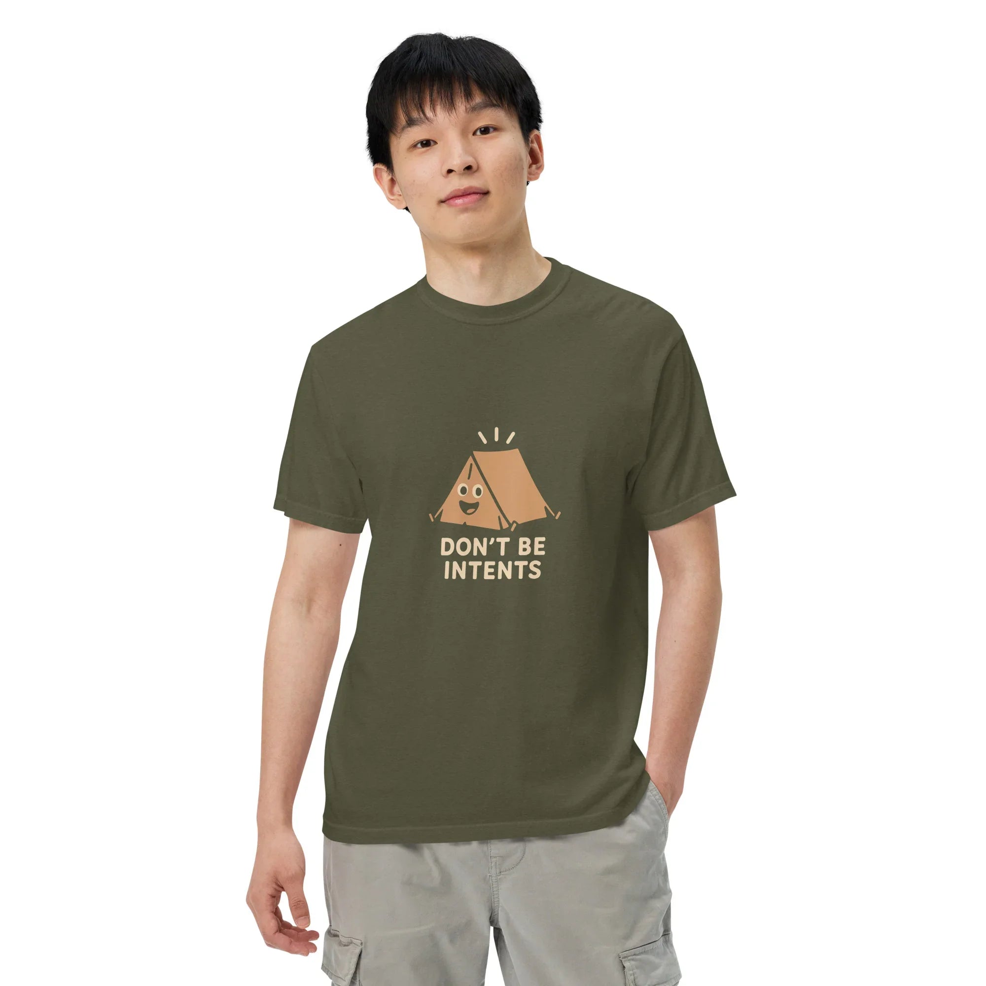 Don’t Be Intents Tee – Funny Tent Graphic Shirt - RaZits