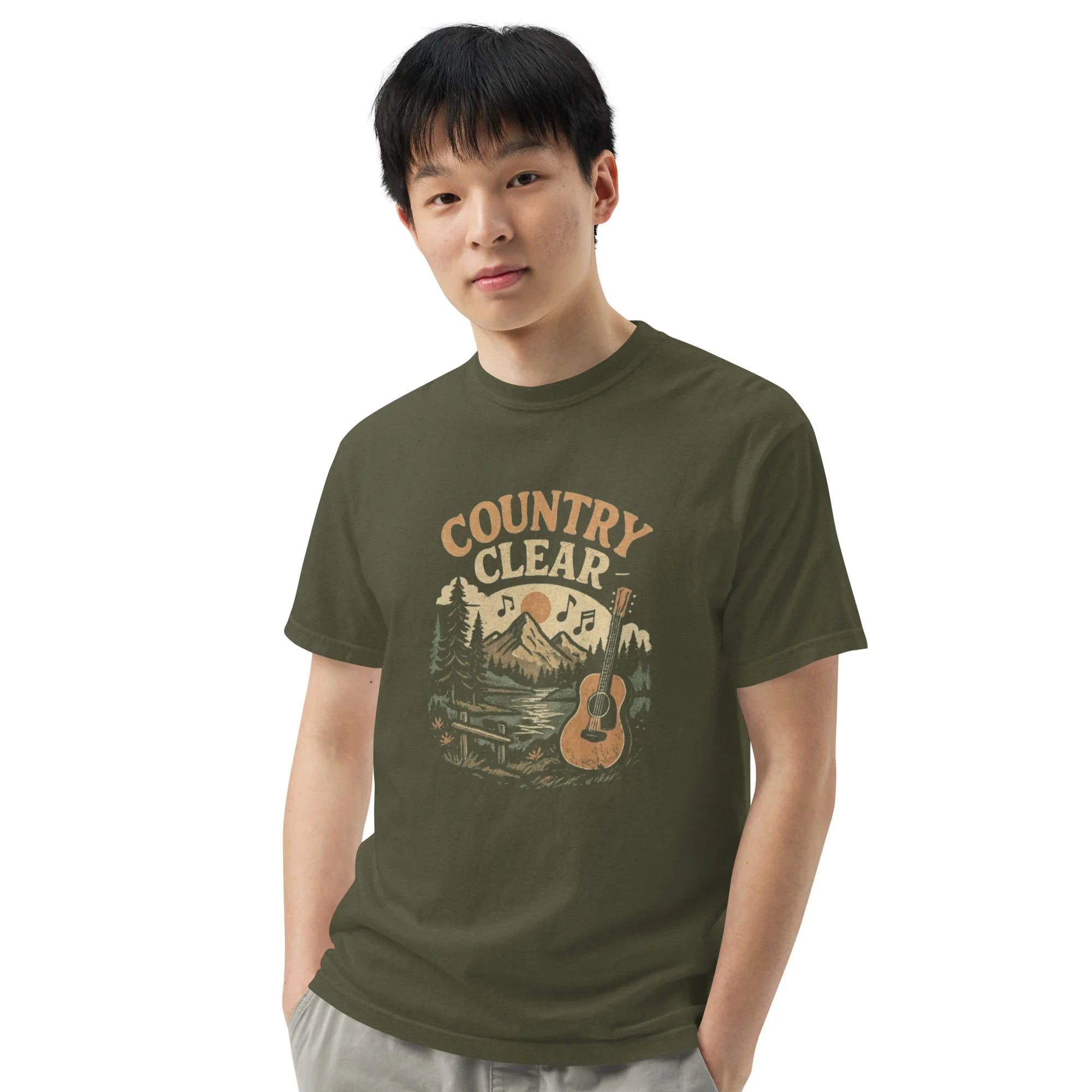 Country Clear Tee – Rustic Guitar Vibes - RaZits