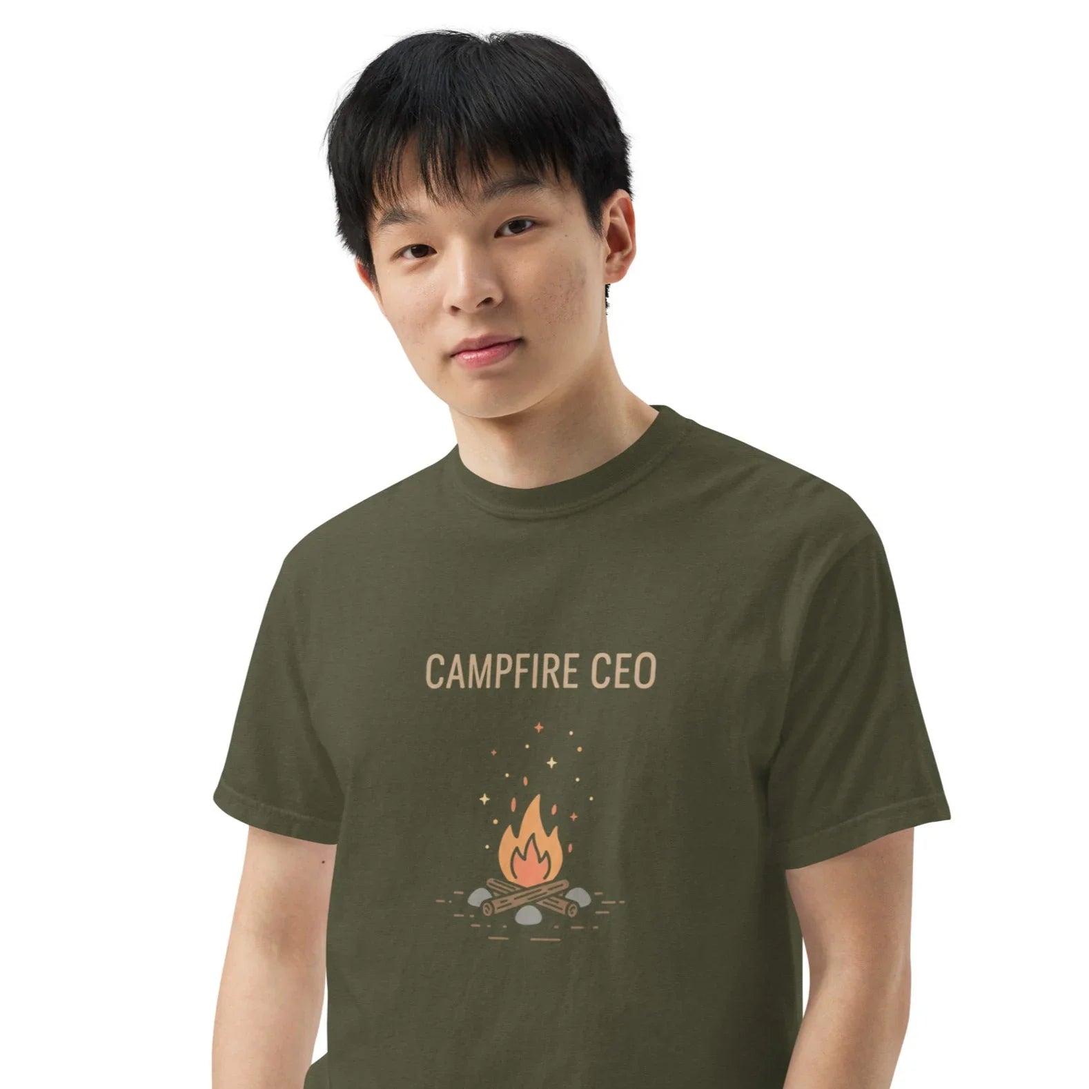 Campfire CEO Tee – Funny Fire Pit Graphic Shirt - RaZits