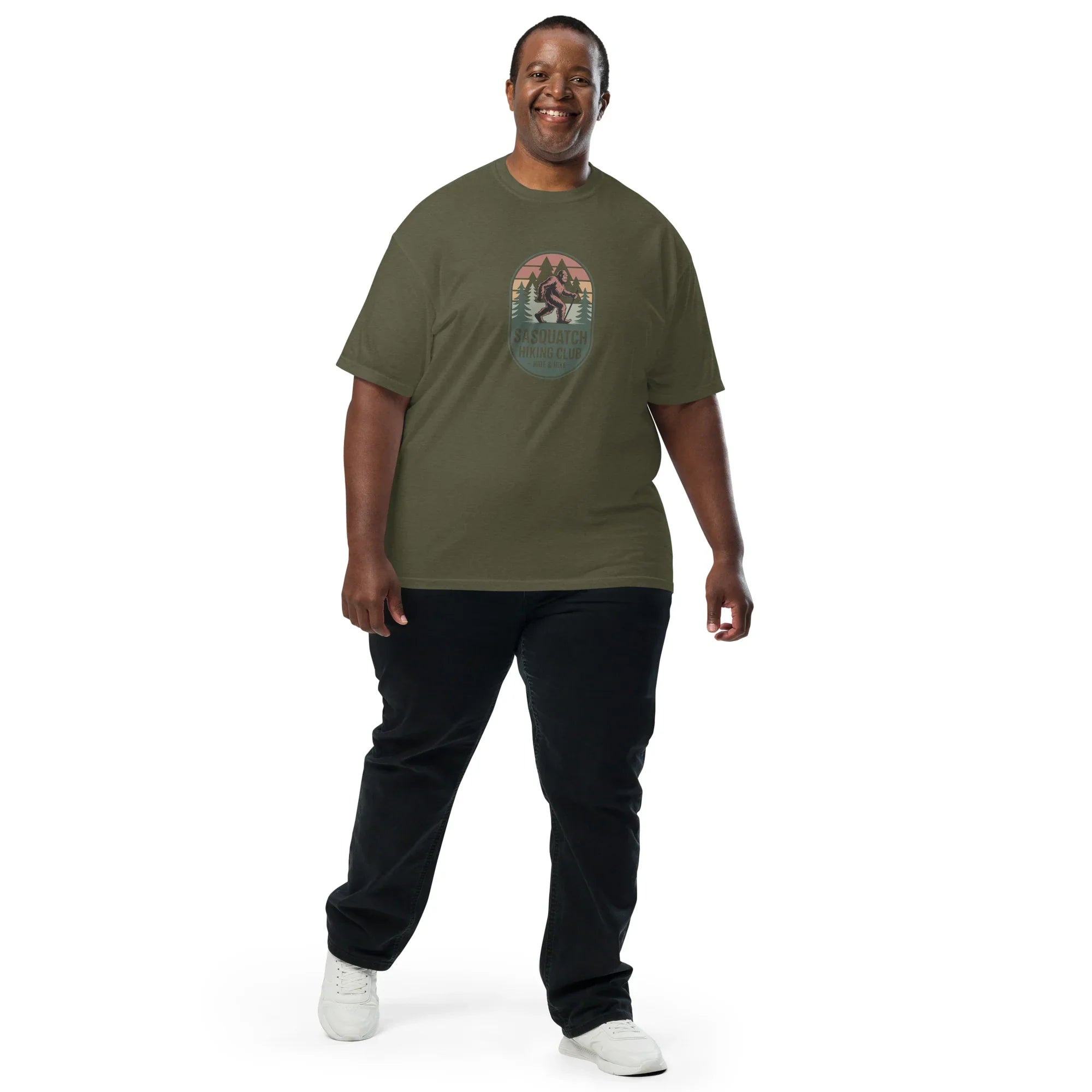 Sasquatch Hiking Club Tee – Hide & Hike Graphic Shirt - RaZits