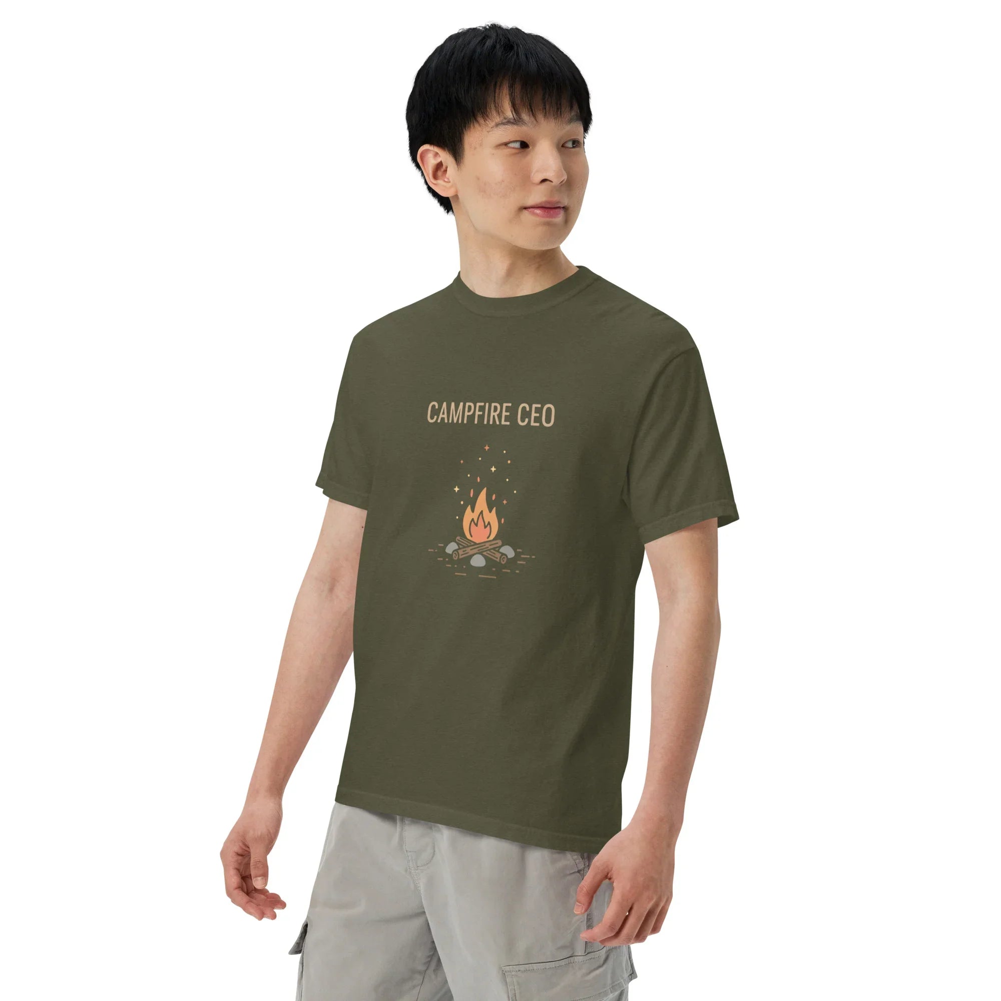 Campfire CEO Tee – Funny Fire Pit Graphic Shirt - RaZits