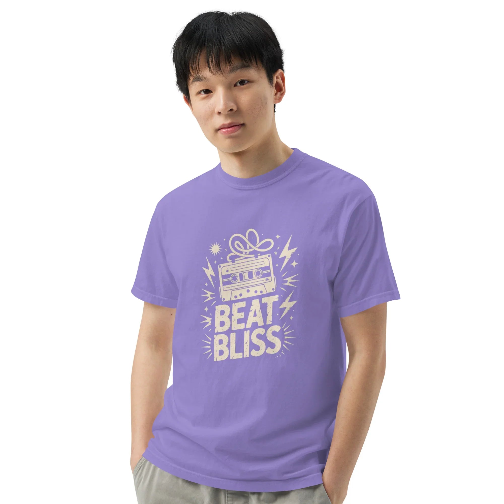 Beat Bliss Cassette Tape Heavyweight Tee - RaZits