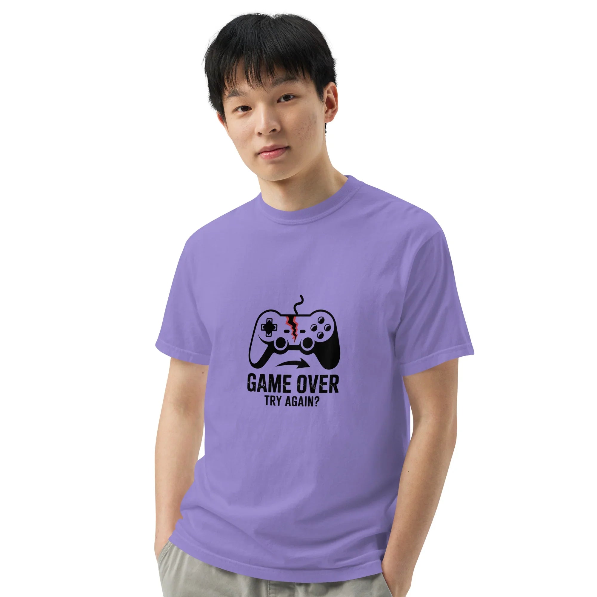 Game Over Try Again Shirt – Funny Gamer Retry Tee - RaZits