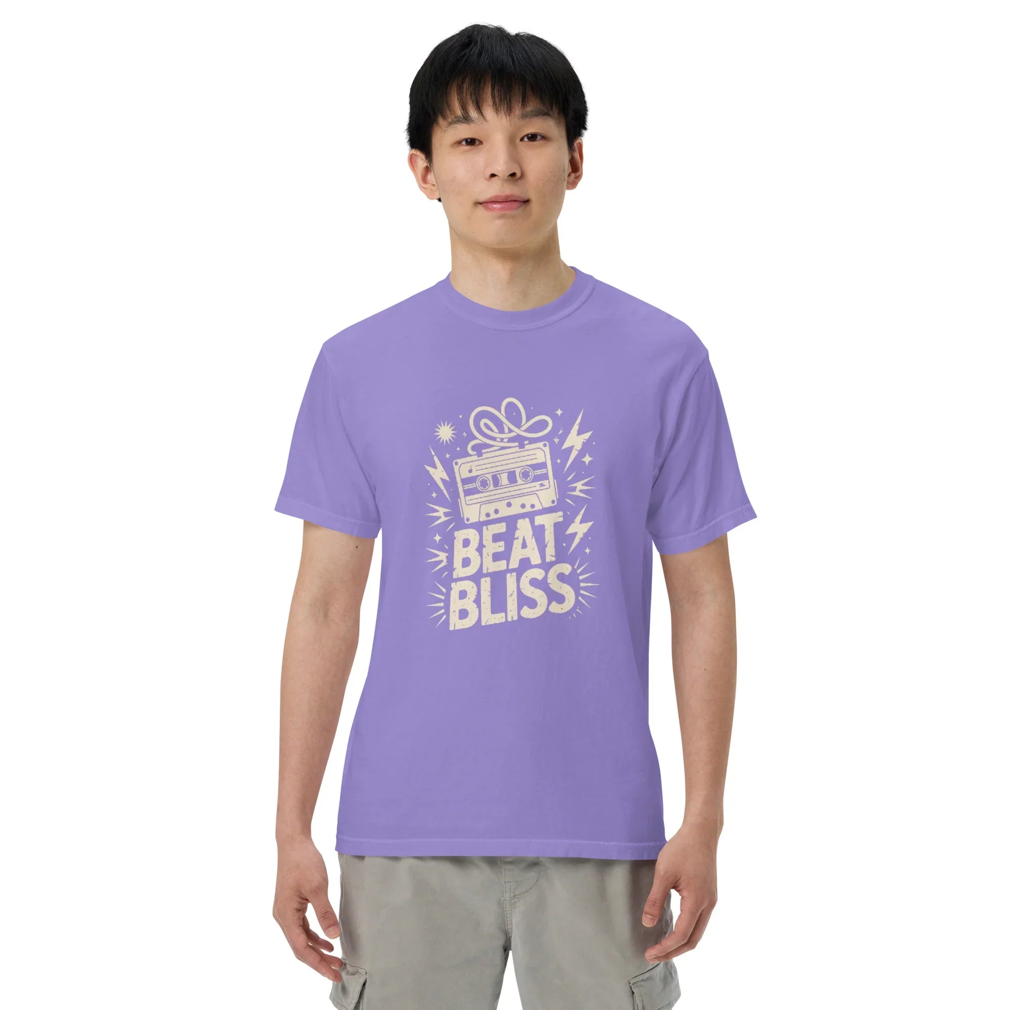 Beat Bliss Cassette Tape Heavyweight Tee - RaZits