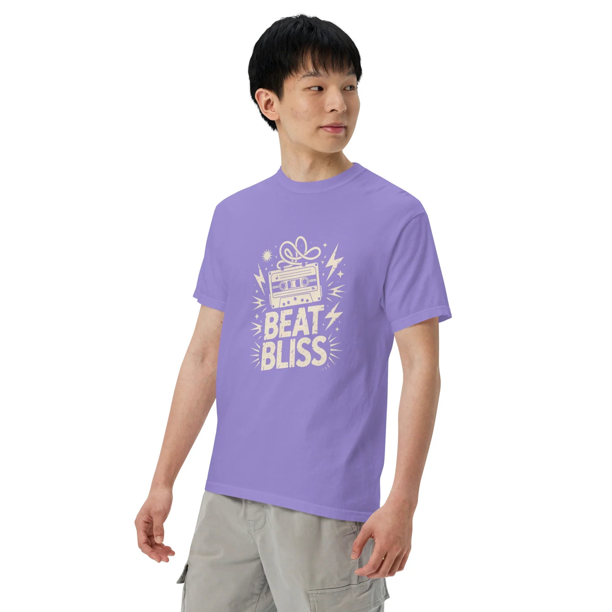 Beat Bliss Cassette Tape Heavyweight Tee - RaZits