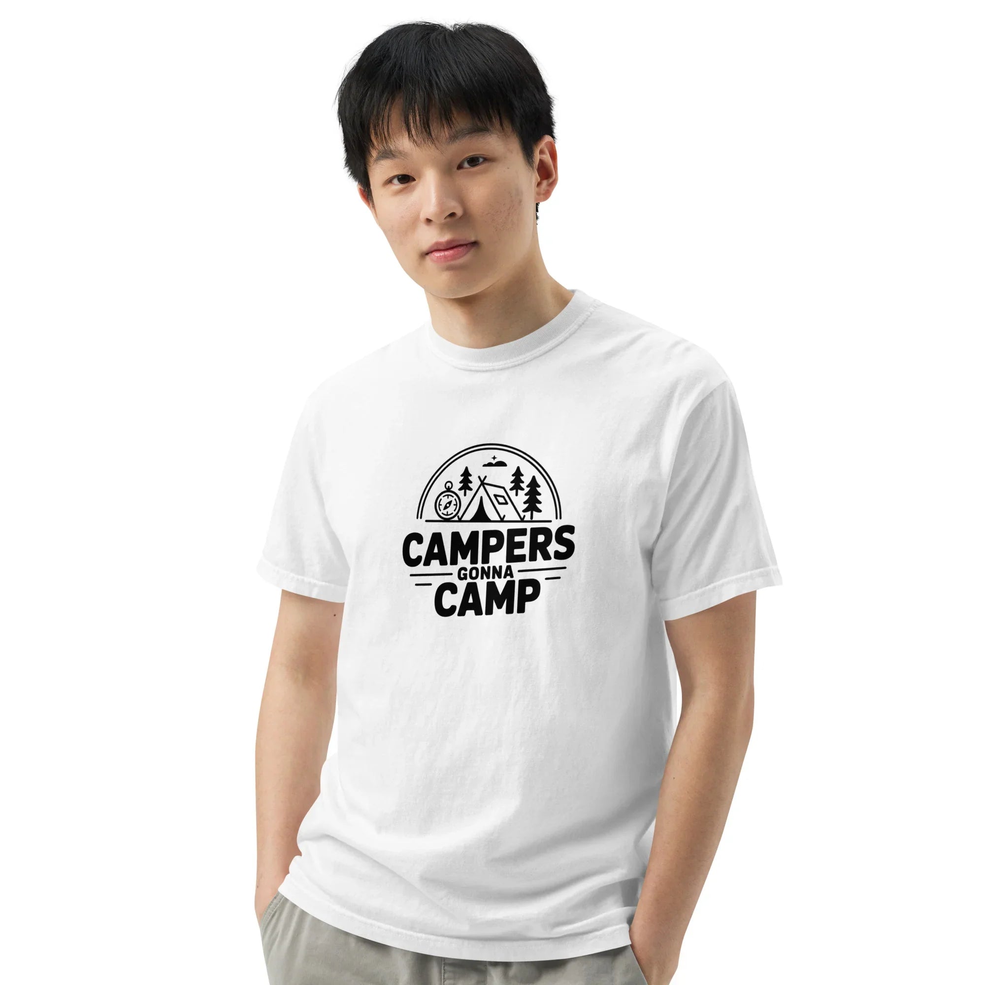 Campers Gonna Camp Tee – Bold Outdoors Graphic Shirt - RaZits