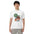 Picked & Peachy tee in White, front view showing the sunglasses peach design