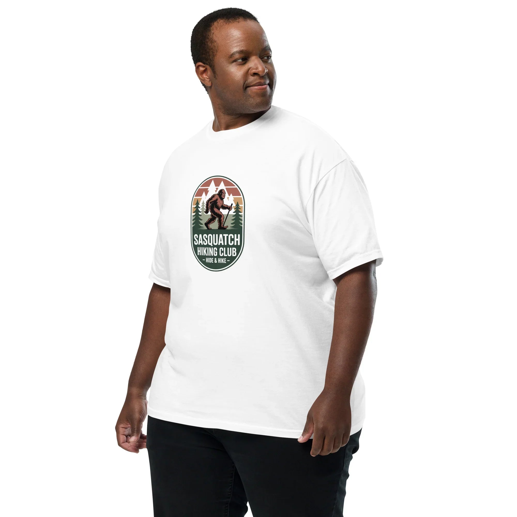 Sasquatch Hiking Club Tee – Hide & Hike Graphic Shirt - RaZits