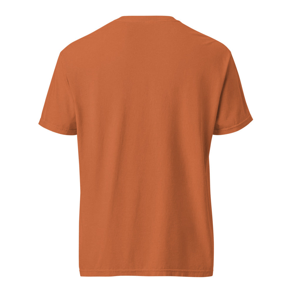 Mount Rainier National Park badge tee in Yam, plain back view