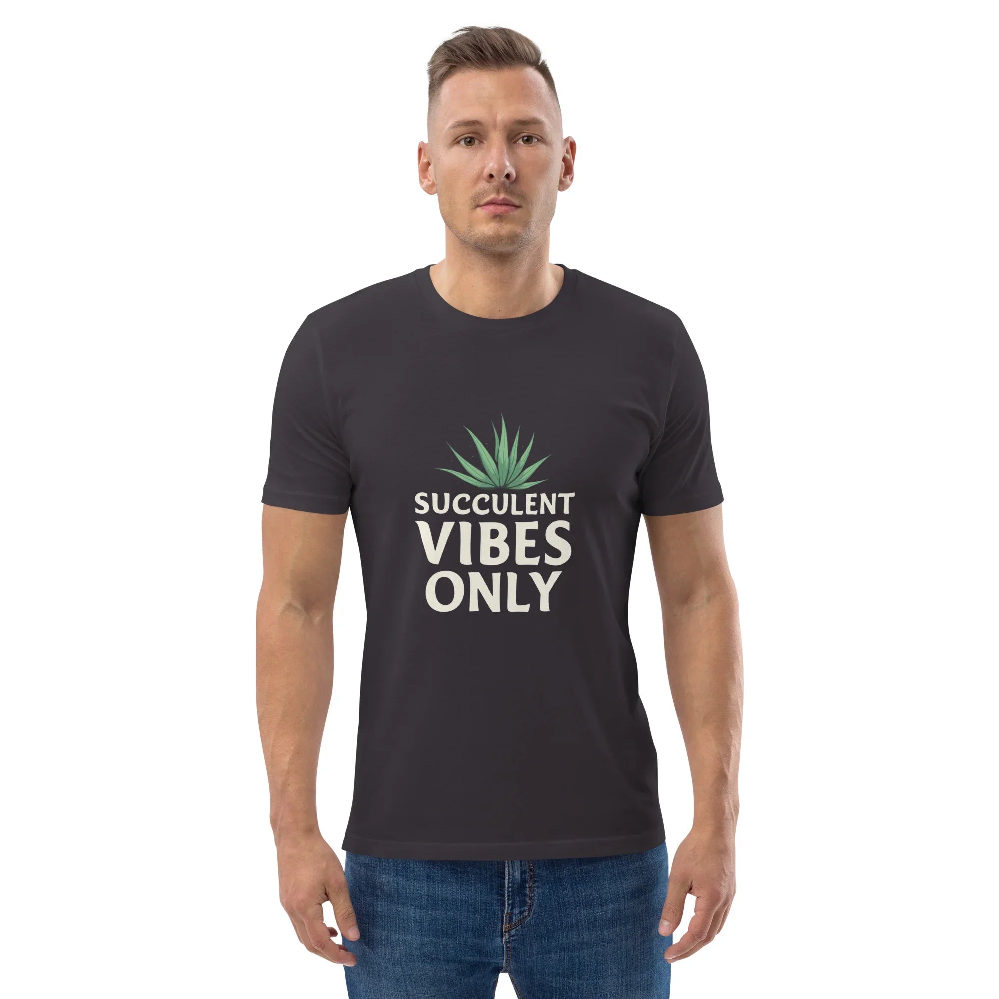 Succulent T-Shirt – Succulent Vibes Only Minimal Plant Tee - RaZits