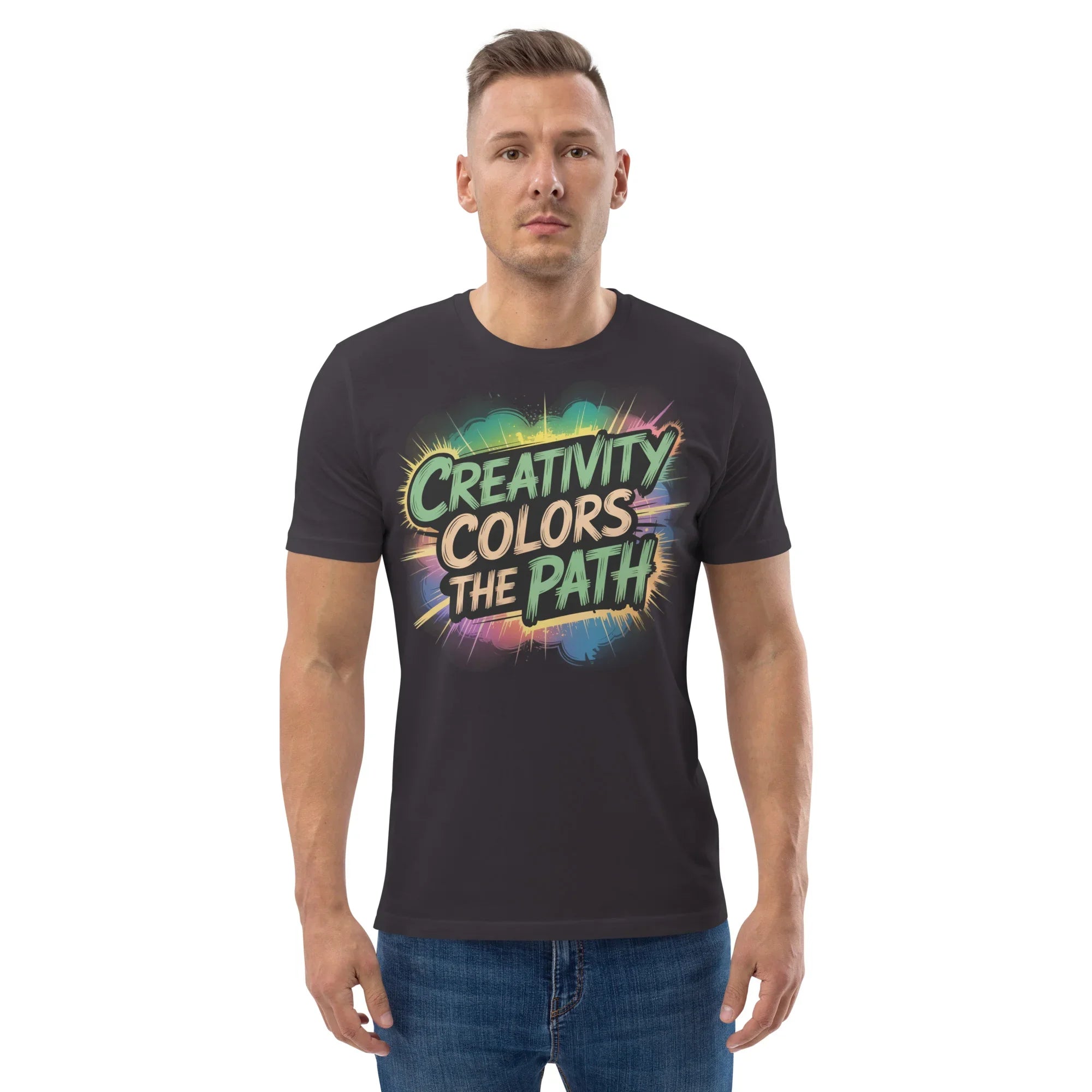 Color Splash Adventure T-Shirt – “Creativity Colors the Path” Comic Style - RaZits