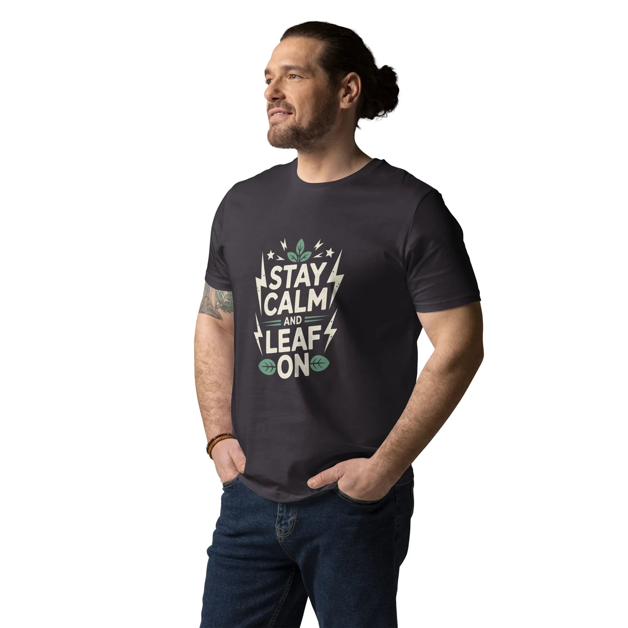 Leaf Pun T-Shirt – Stay Calm and Leaf On - RaZits
