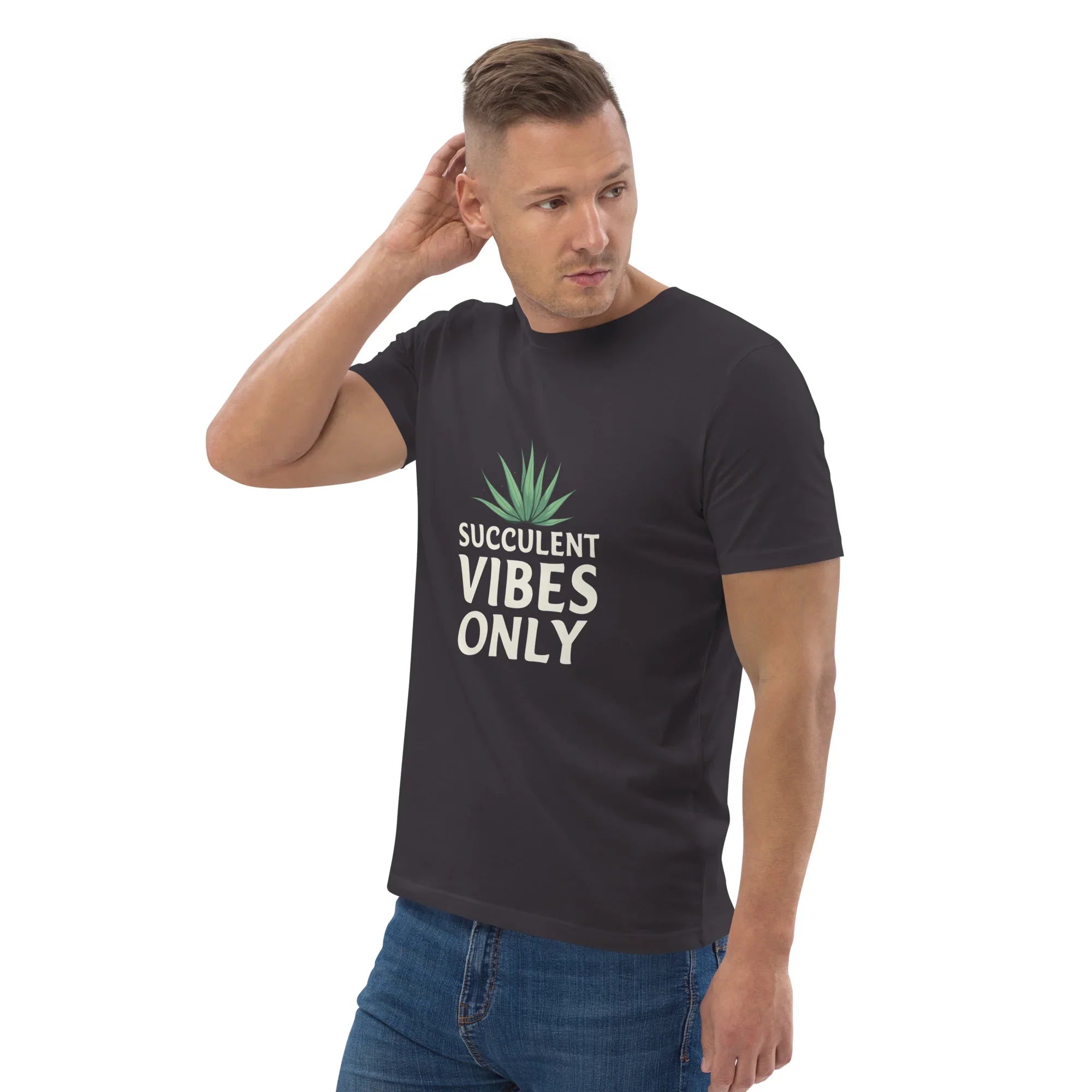 Succulent T-Shirt – Succulent Vibes Only Minimal Plant Tee - RaZits
