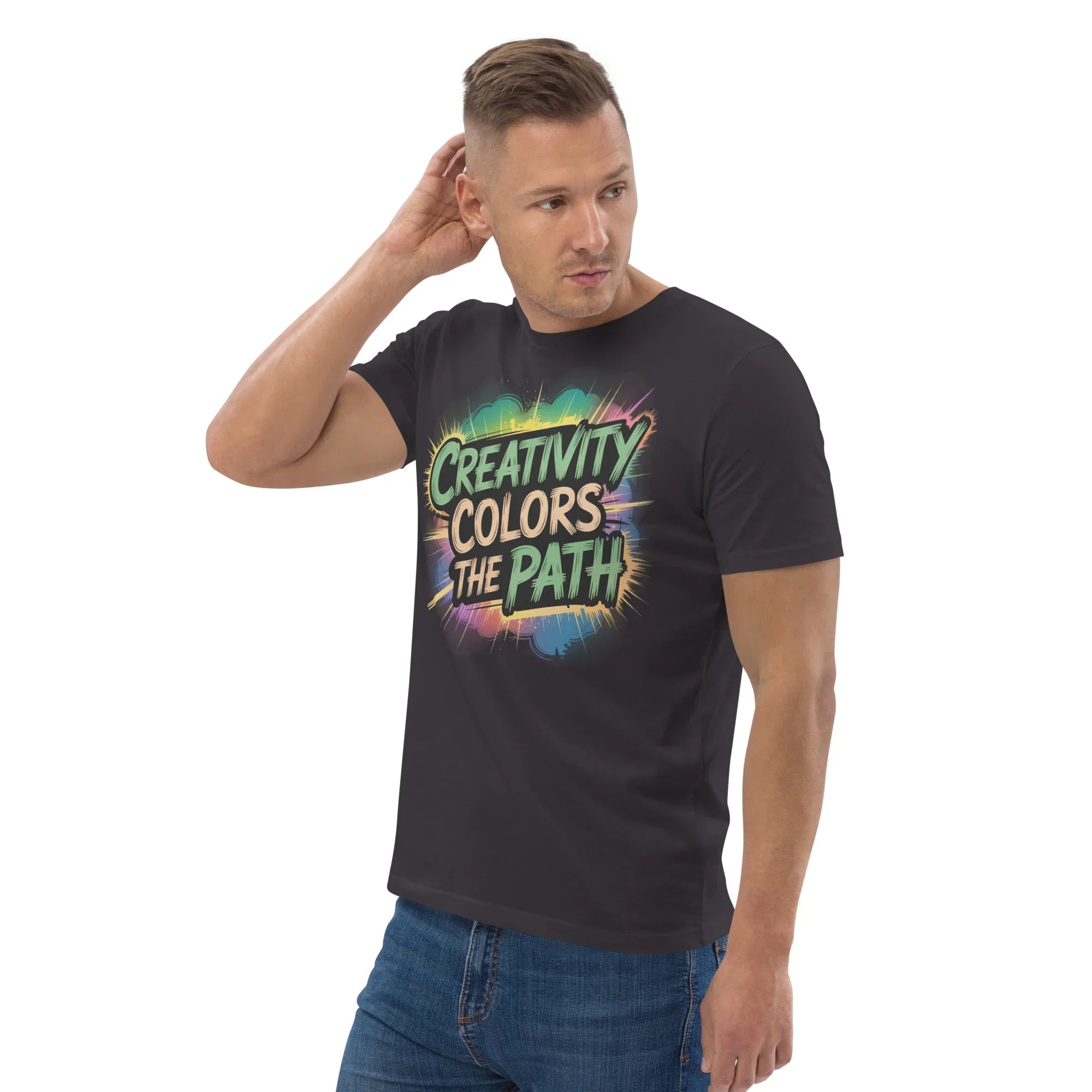 Color Splash Adventure T-Shirt – “Creativity Colors the Path” Comic Style - RaZits