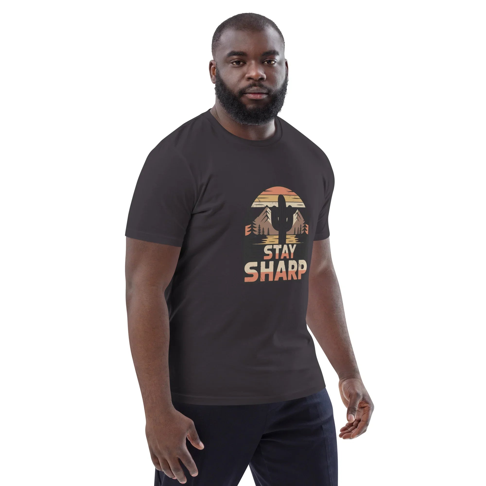 Cactus Graphic Tee – Stay Sharp Desert Adventure Shirt - RaZits