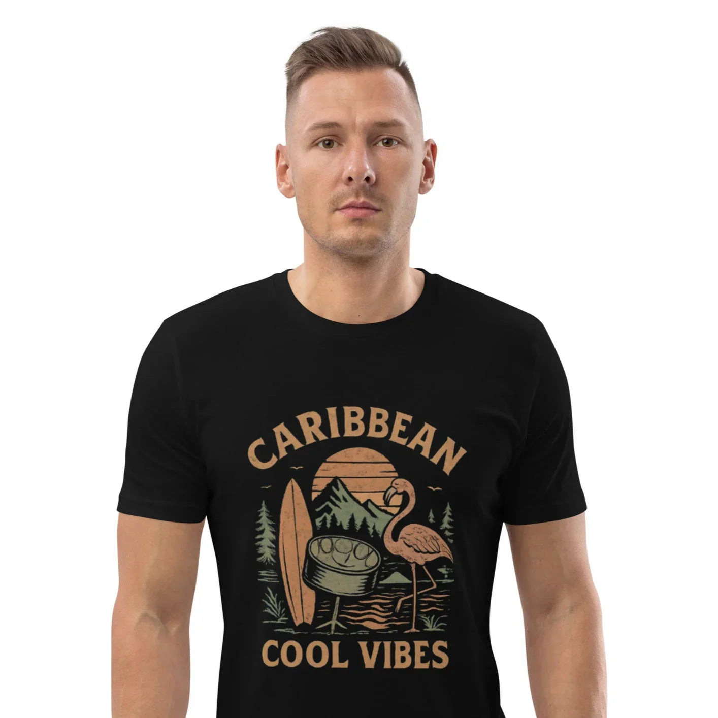 Caribbean Cool Vibes Organic Cotton Tee - RaZits