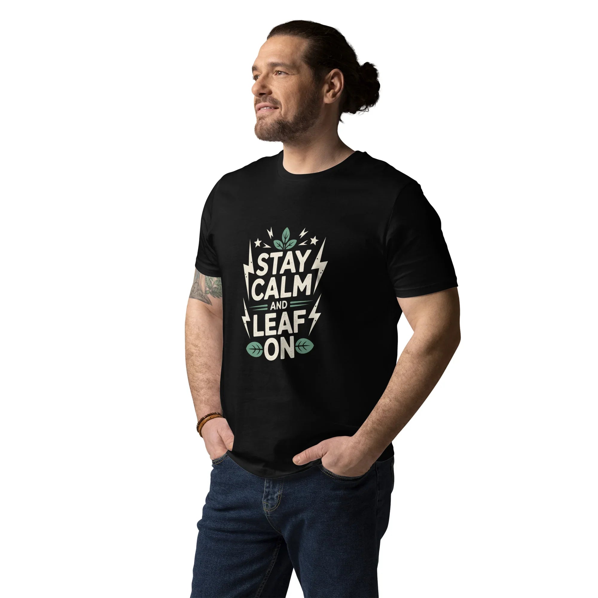 Leaf Pun T-Shirt – Stay Calm and Leaf On - RaZits