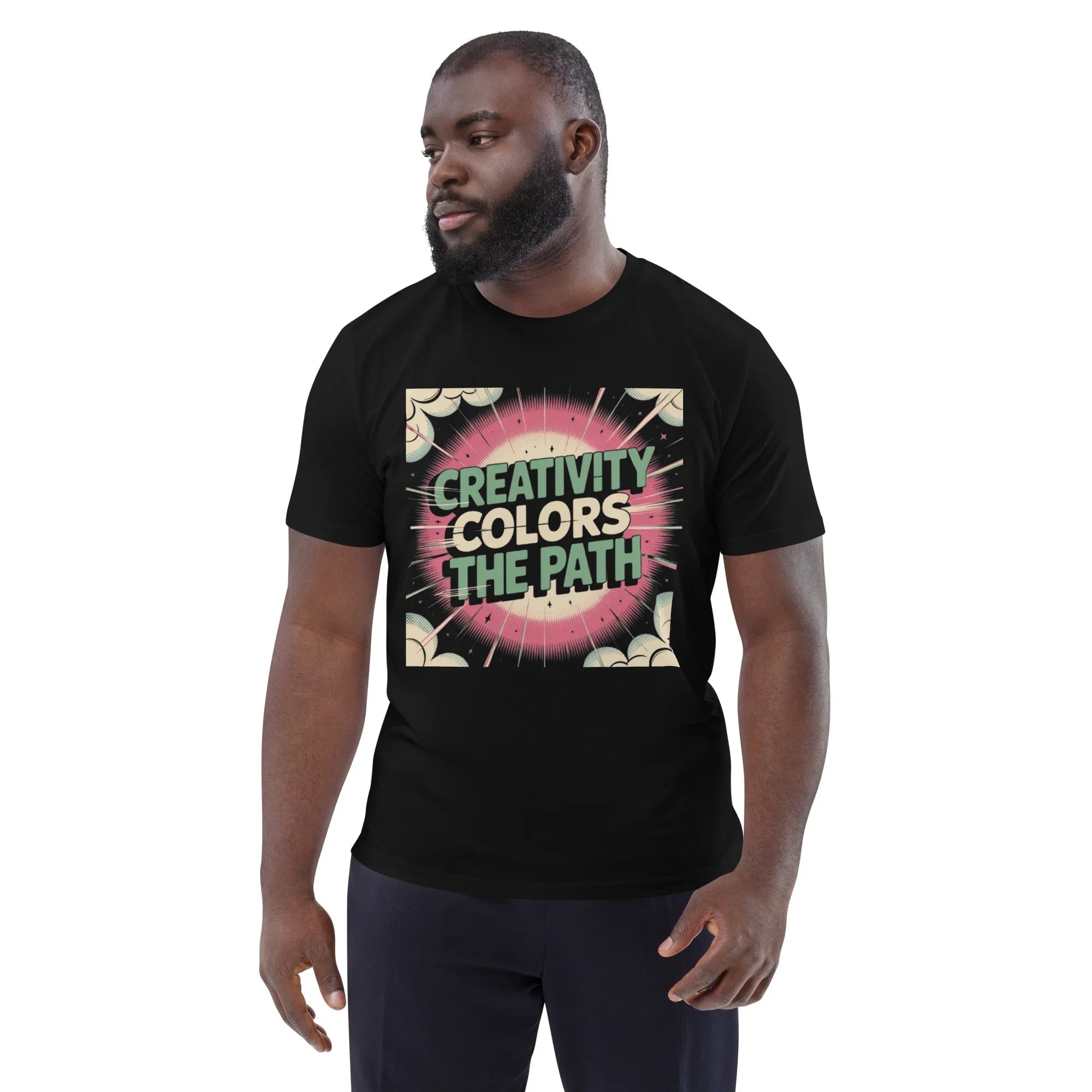 Comic-Style Adventure T-Shirt – “Creativity Colors the Path” Design - RaZits