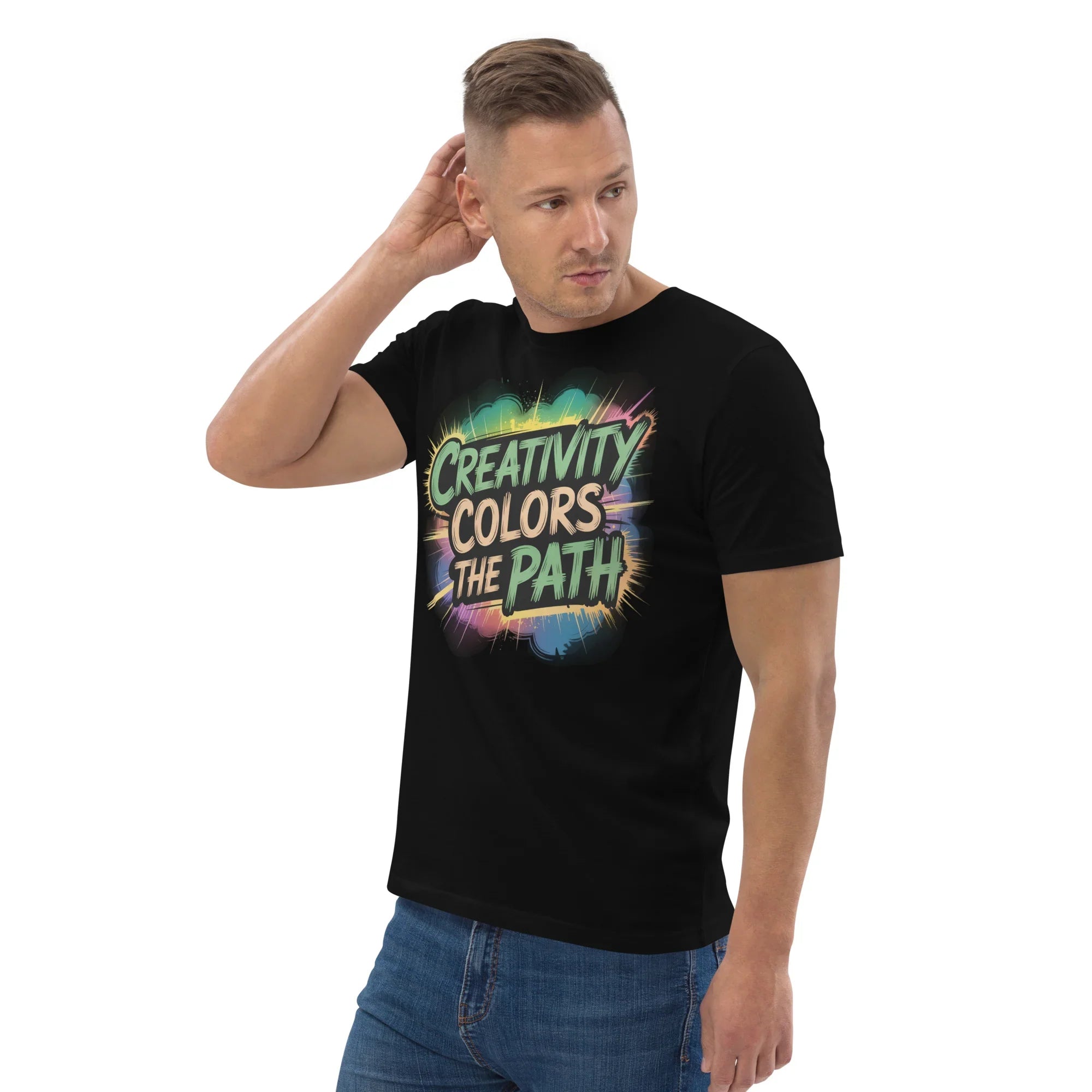 Color Splash Adventure T-Shirt – “Creativity Colors the Path” Comic Style - RaZits