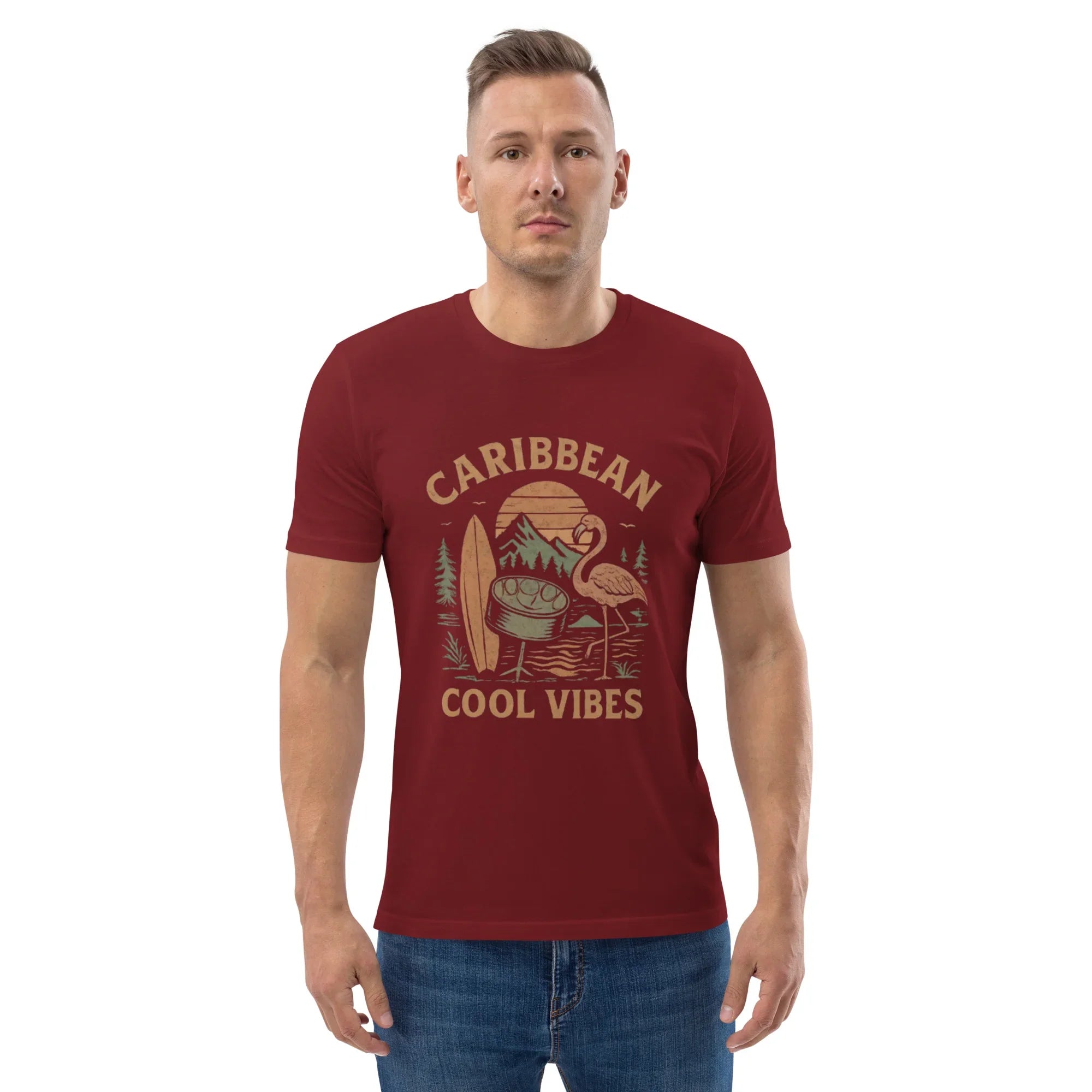 Caribbean Cool Vibes Organic Cotton Tee - RaZits