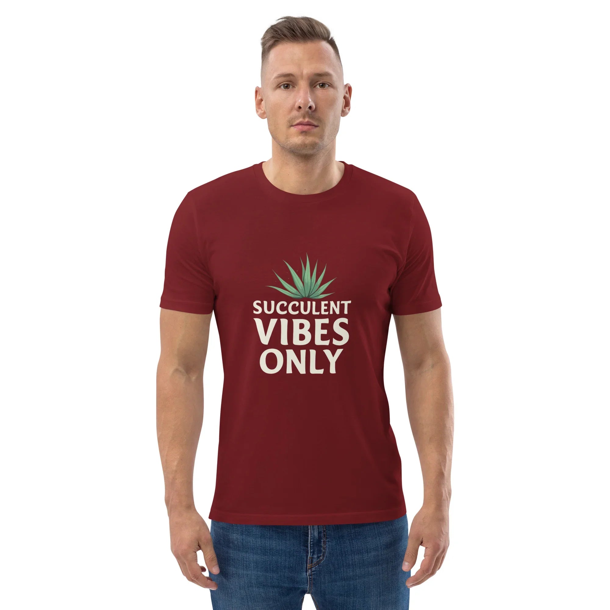 Succulent T-Shirt – Succulent Vibes Only Minimal Plant Tee - RaZits