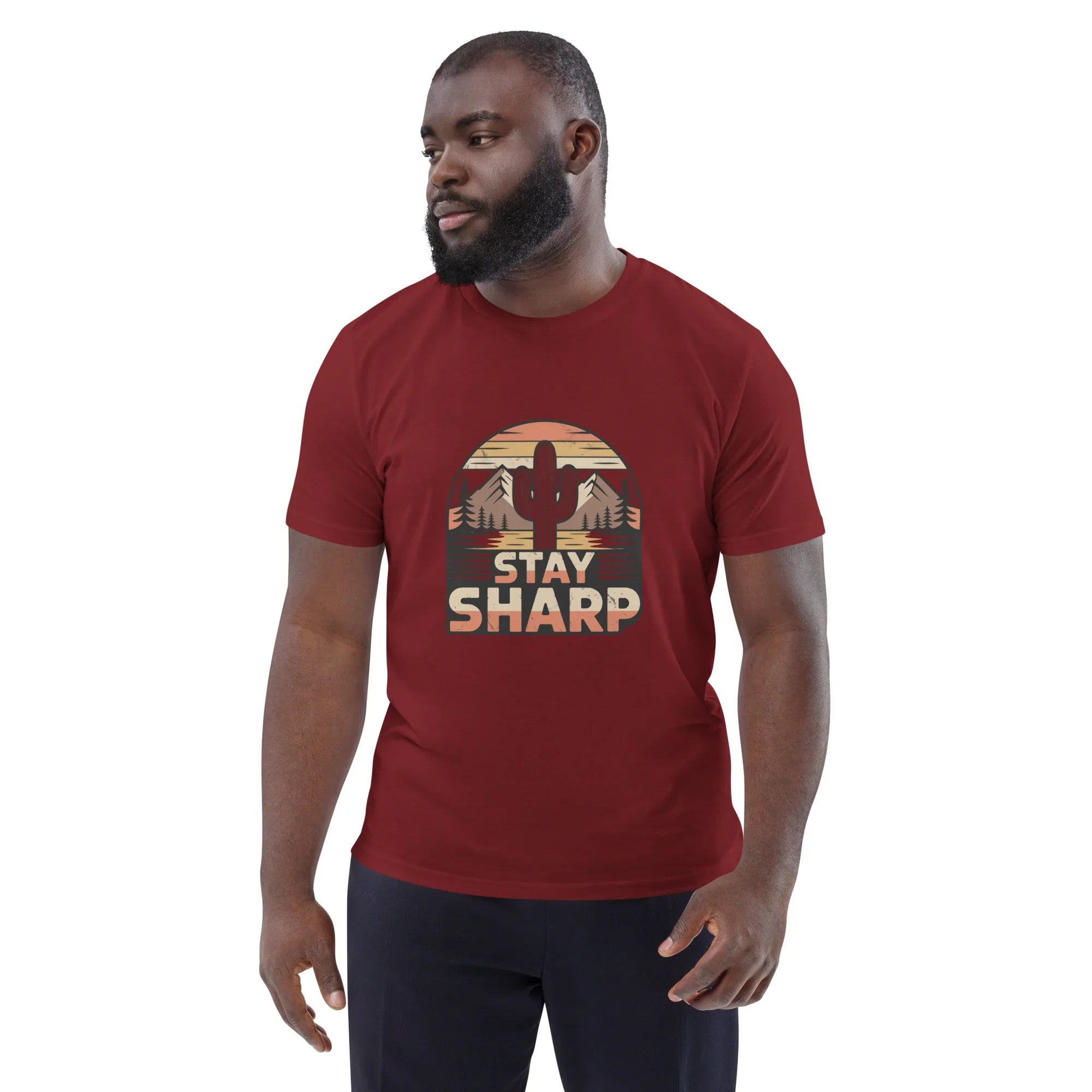 Cactus Graphic Tee – Stay Sharp Desert Adventure Shirt - RaZits