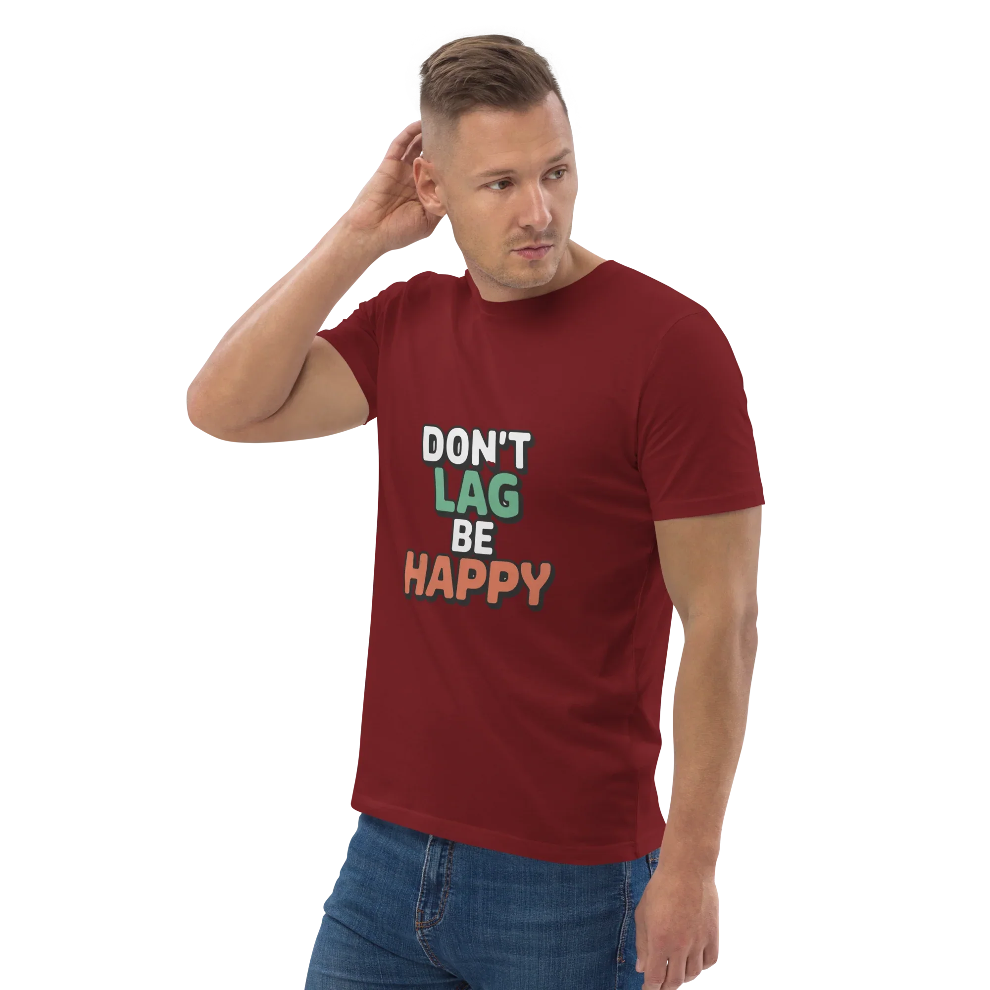 Don’t Lag Be Happy Shirt – Funny Gamer Quote Tee - RaZits