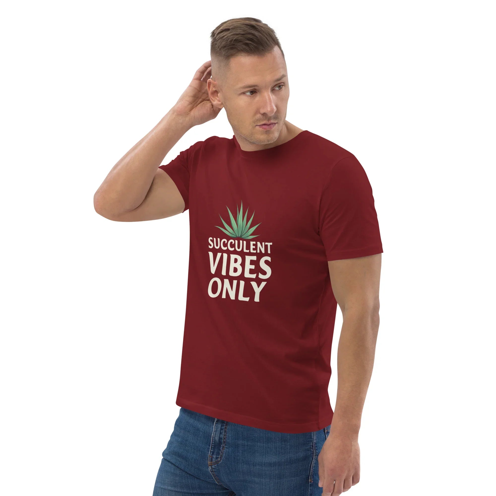 Succulent T-Shirt – Succulent Vibes Only Minimal Plant Tee - RaZits