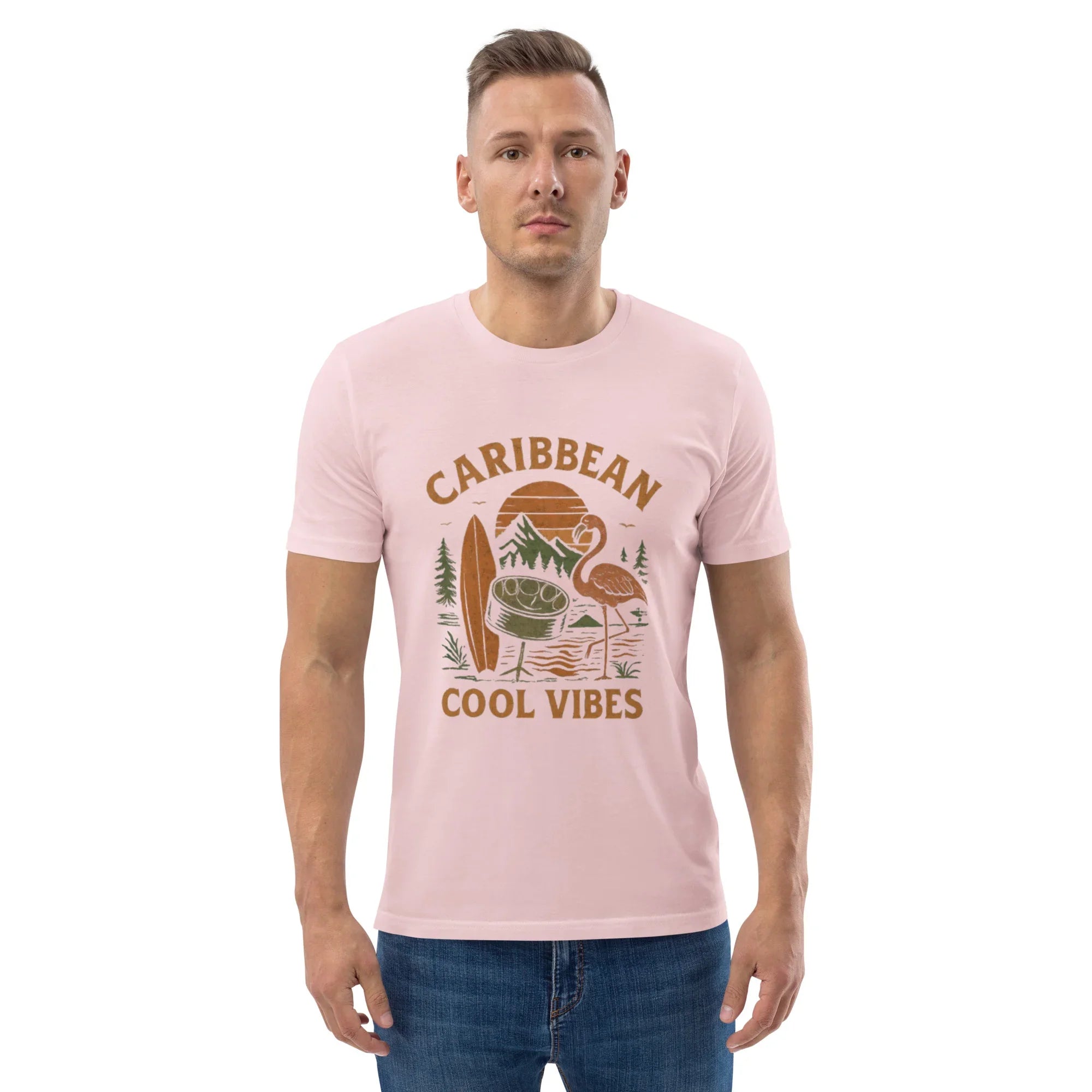 Caribbean Cool Vibes Organic Cotton Tee - RaZits
