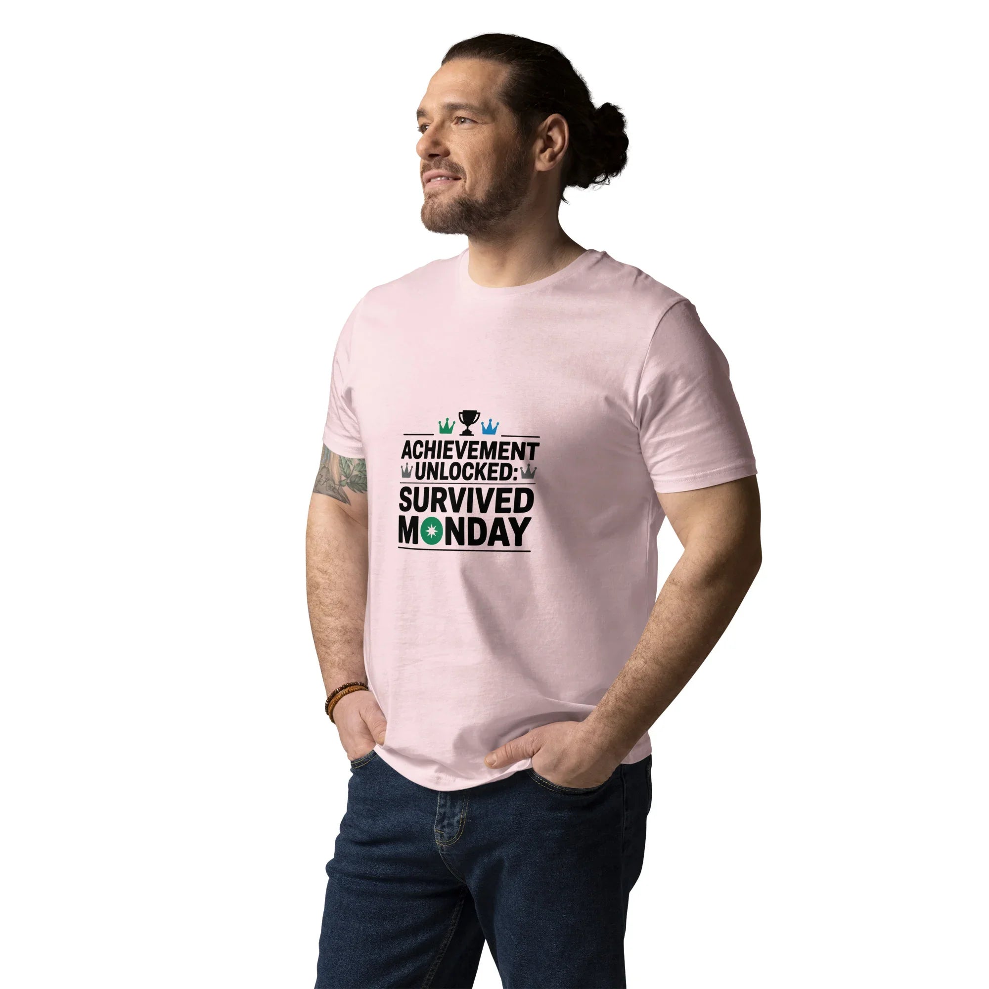 Achievement Unlocked Shirt – Survived Monday Gamer Tee - RaZits