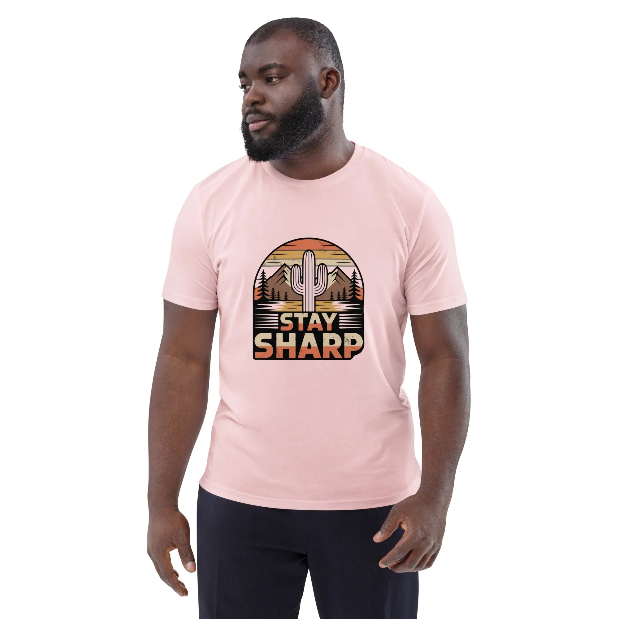 Cactus Graphic Tee – Stay Sharp Desert Adventure Shirt - RaZits