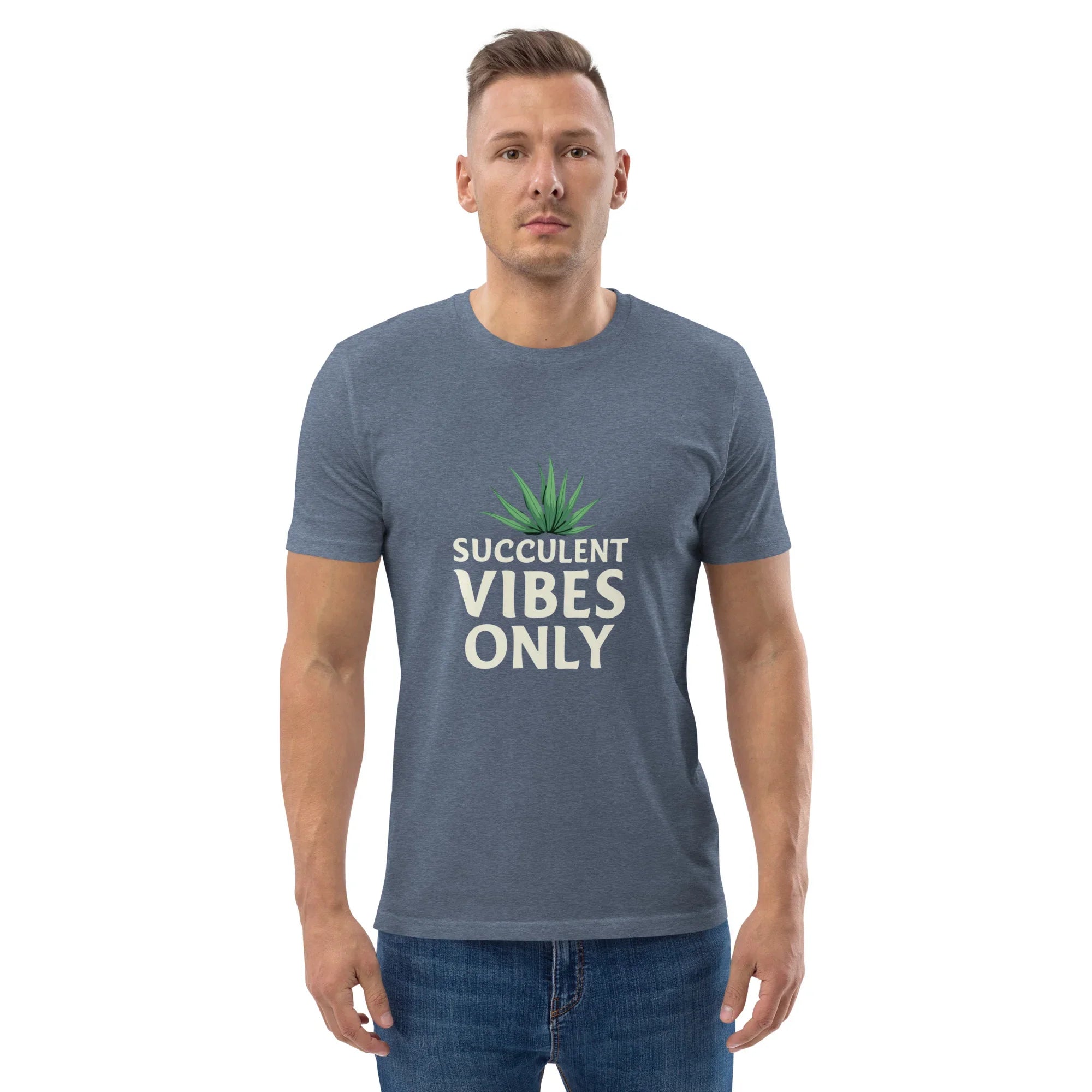 Succulent T-Shirt – Succulent Vibes Only Minimal Plant Tee - RaZits
