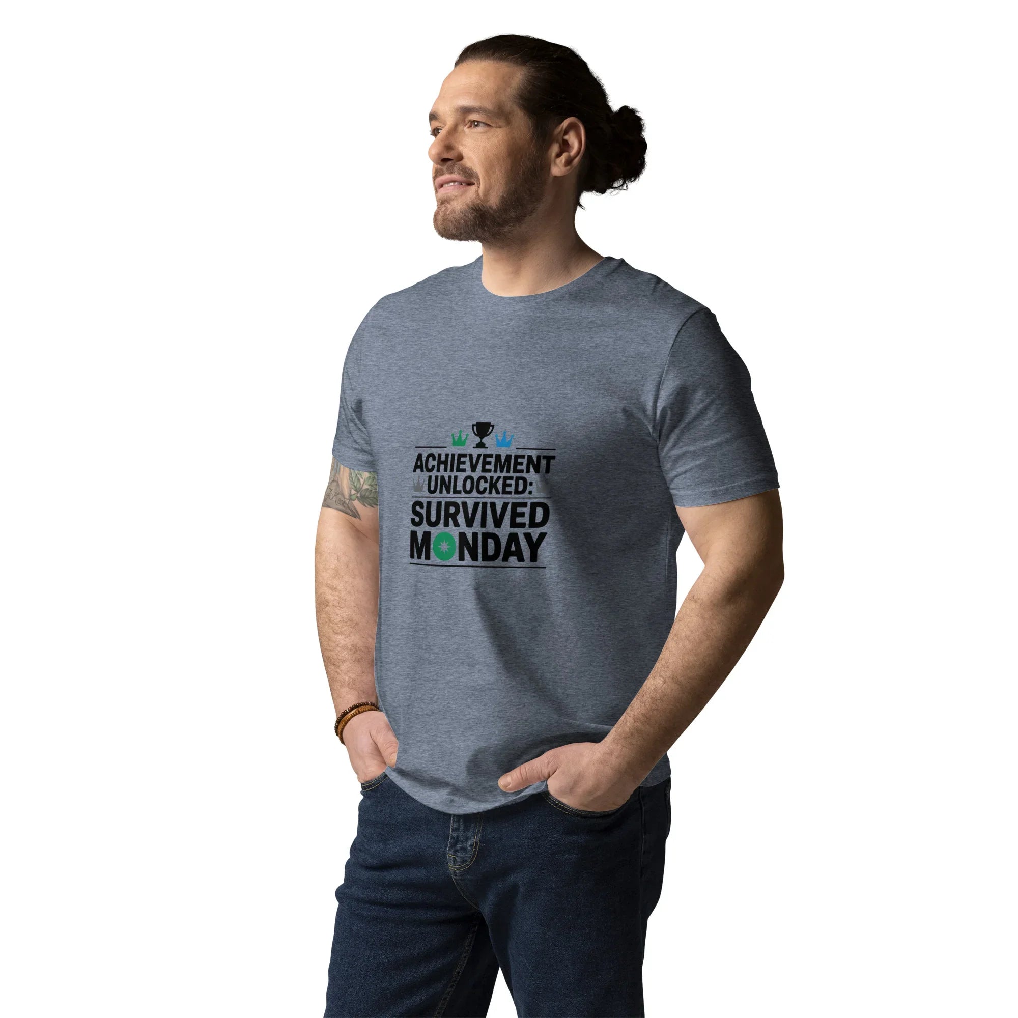 Achievement Unlocked Shirt – Survived Monday Gamer Tee - RaZits