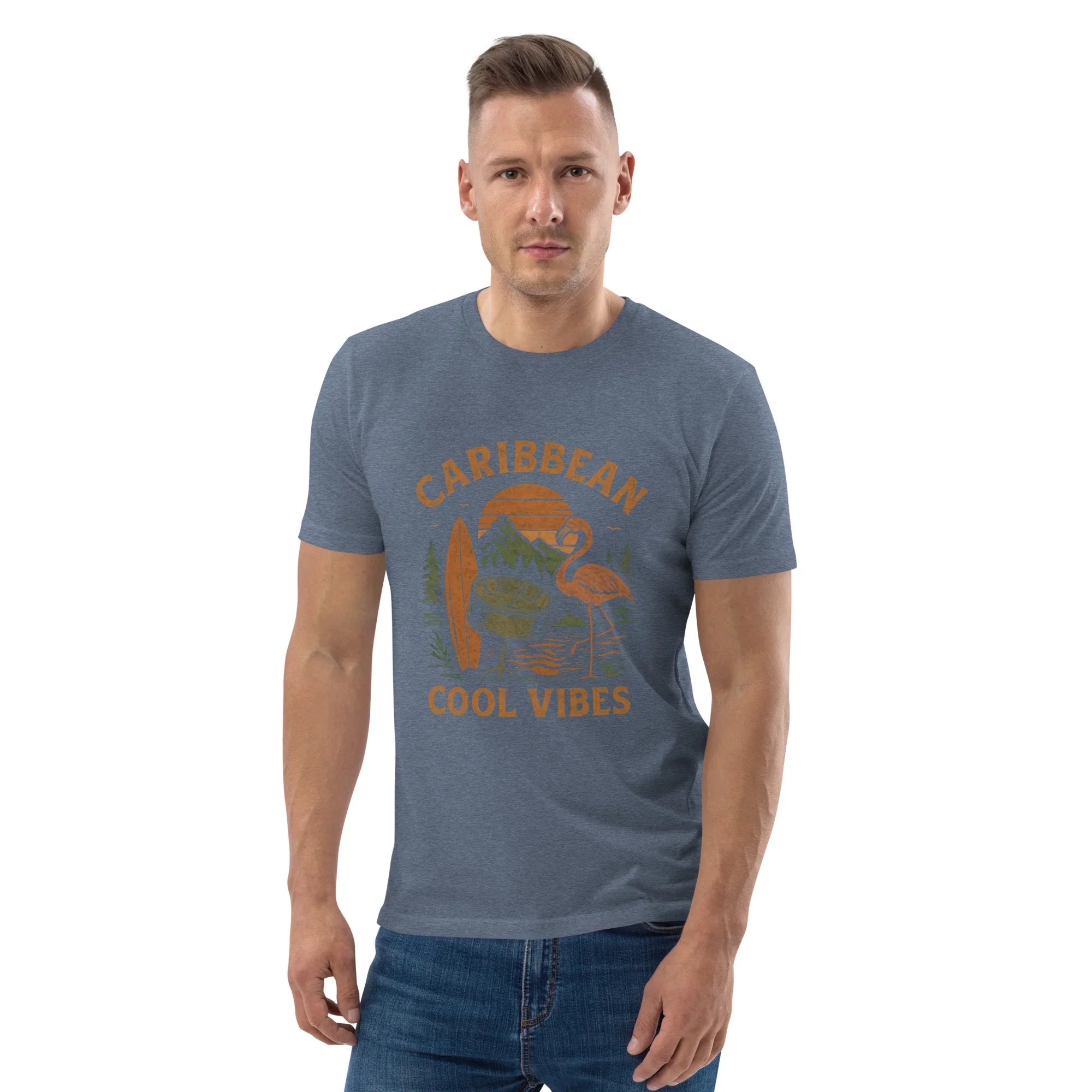 Caribbean Cool Vibes Organic Cotton Tee - RaZits