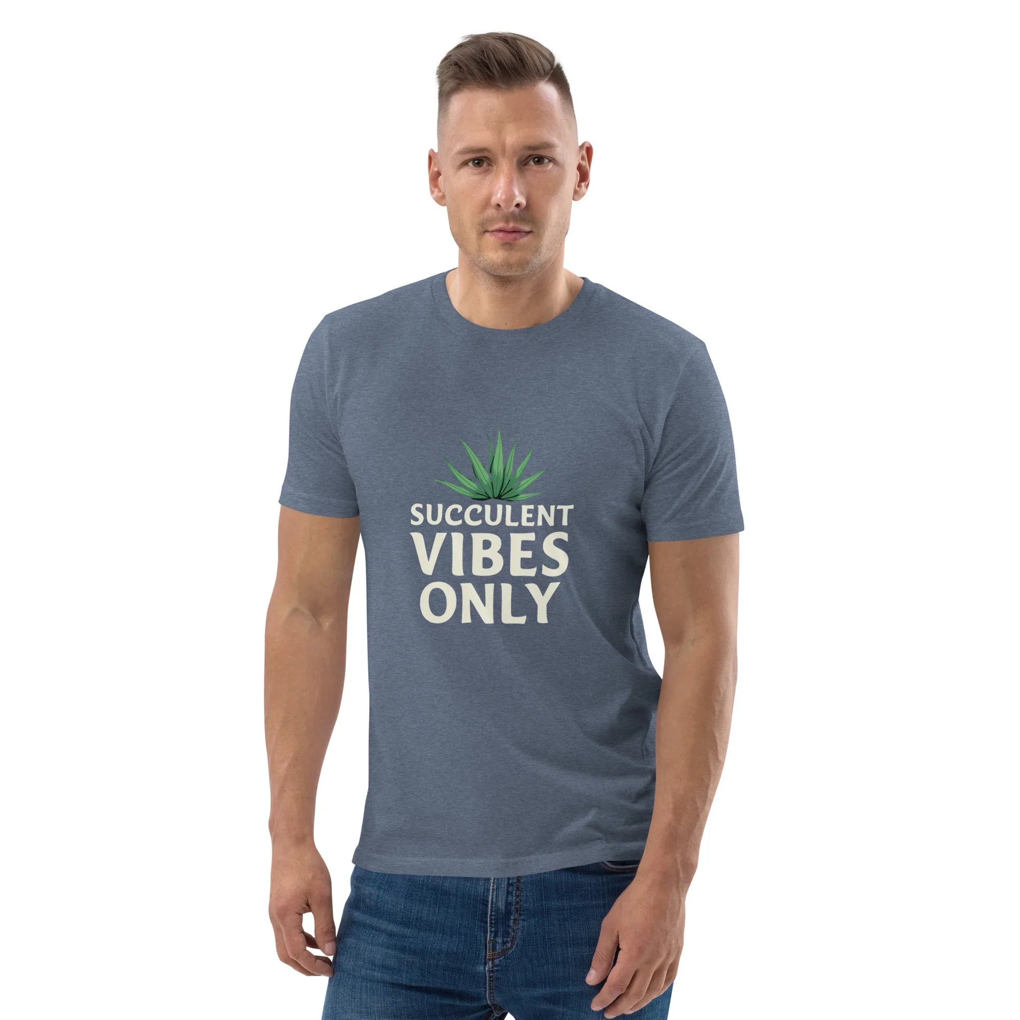Succulent T-Shirt – Succulent Vibes Only Minimal Plant Tee - RaZits