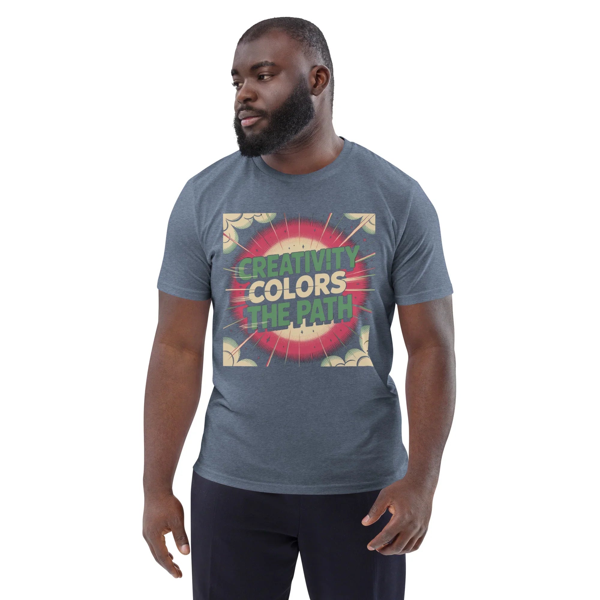 Comic-Style Adventure T-Shirt – “Creativity Colors the Path” Design - RaZits