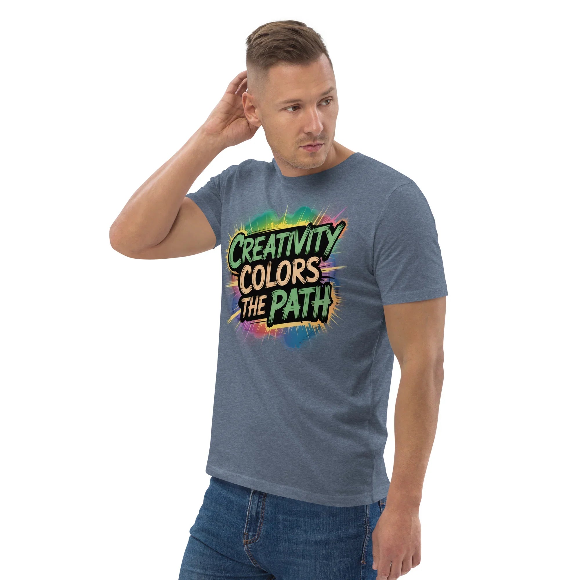 Color Splash Adventure T-Shirt – “Creativity Colors the Path” Comic Style - RaZits