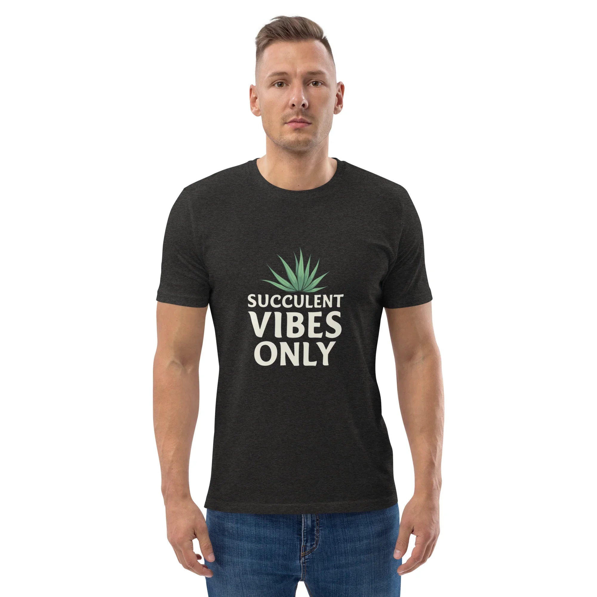 Succulent T-Shirt – Succulent Vibes Only Minimal Plant Tee - RaZits