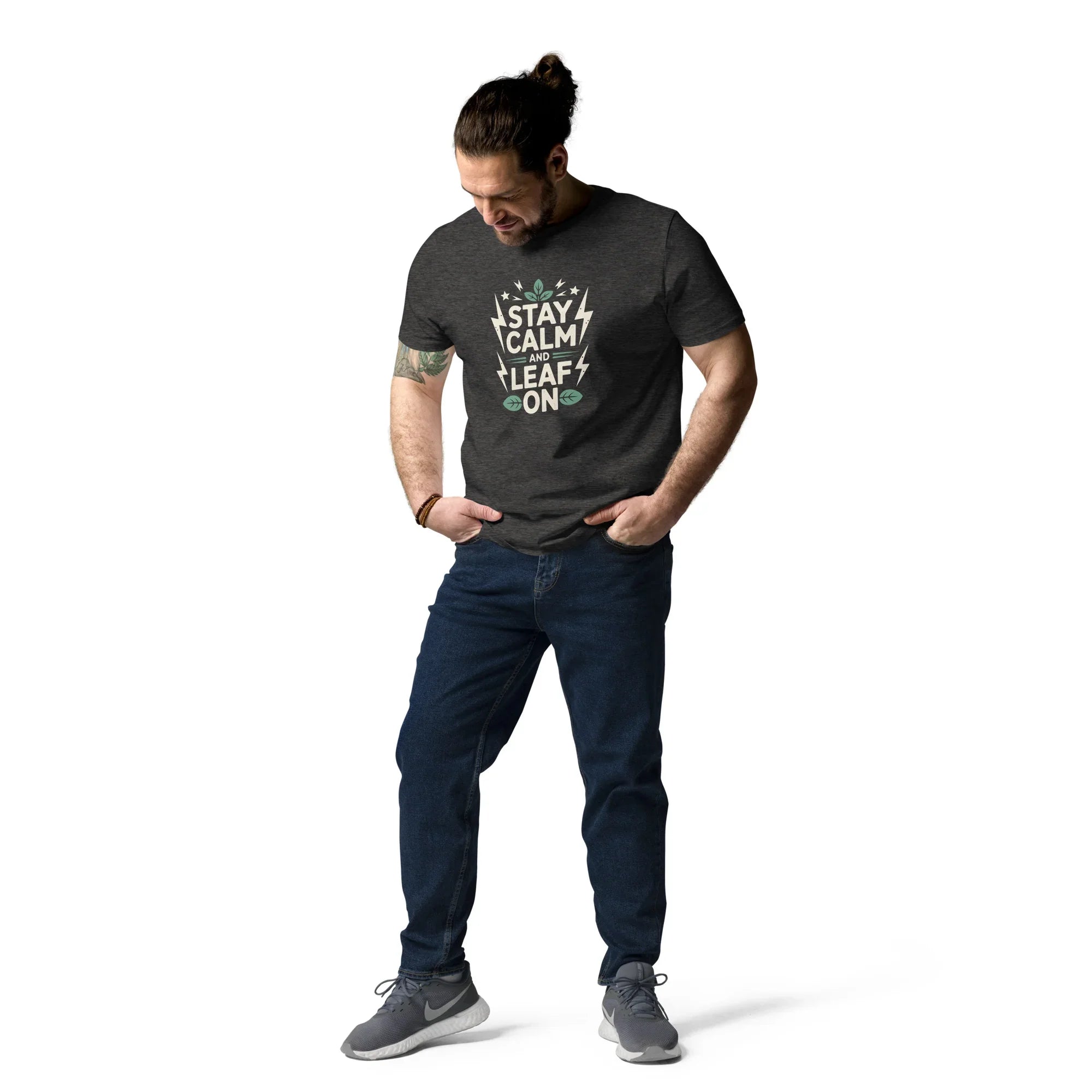 Leaf Pun T-Shirt – Stay Calm and Leaf On - RaZits