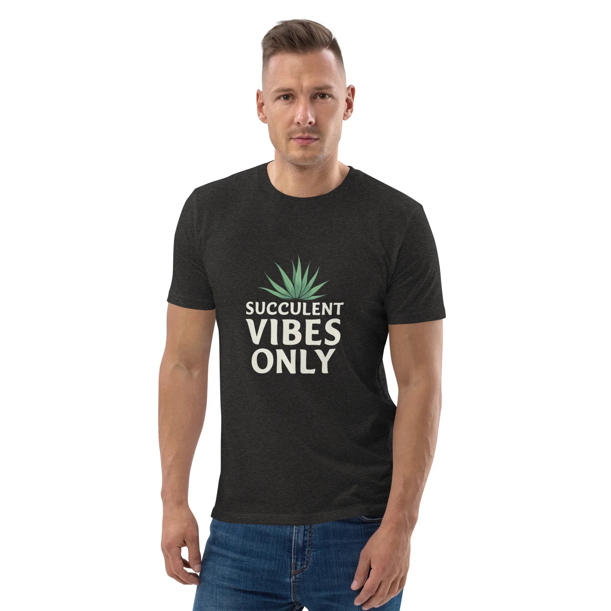 Succulent T-Shirt – Succulent Vibes Only Minimal Plant Tee - RaZits