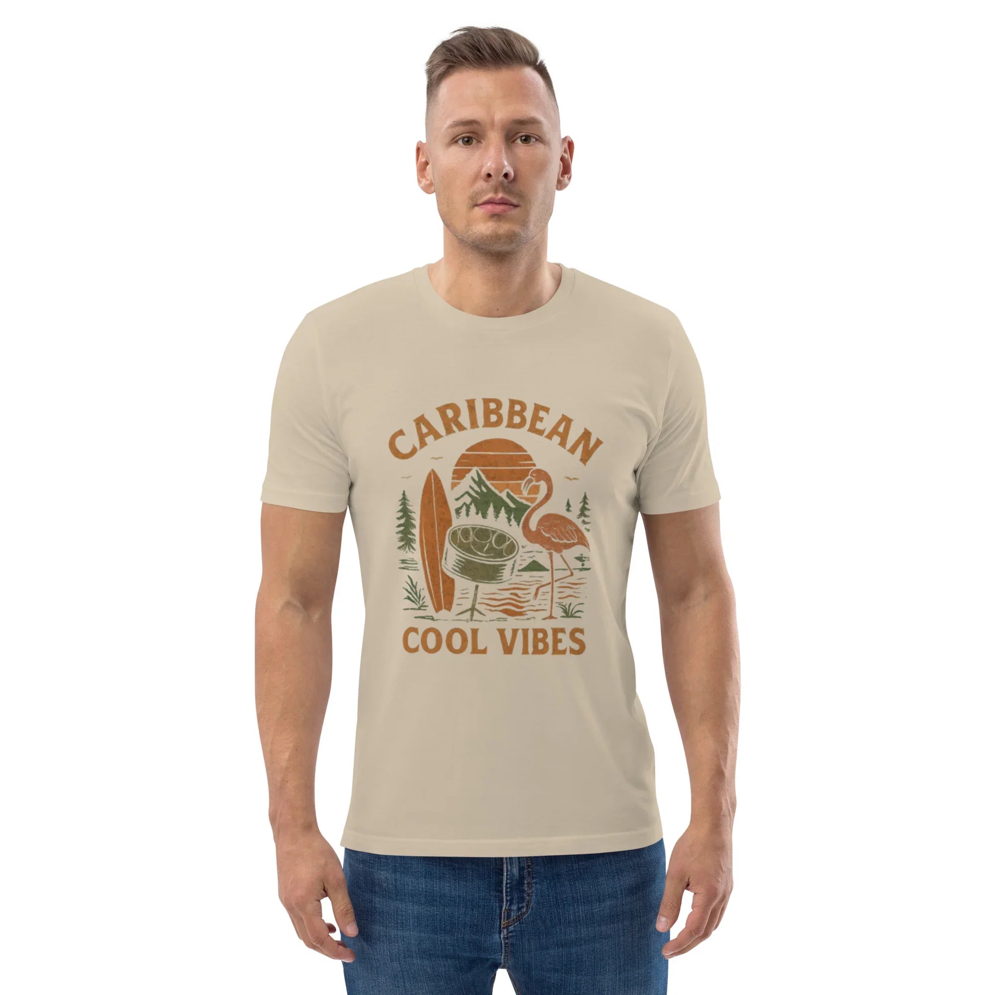 Caribbean Cool Vibes Organic Cotton Tee - RaZits