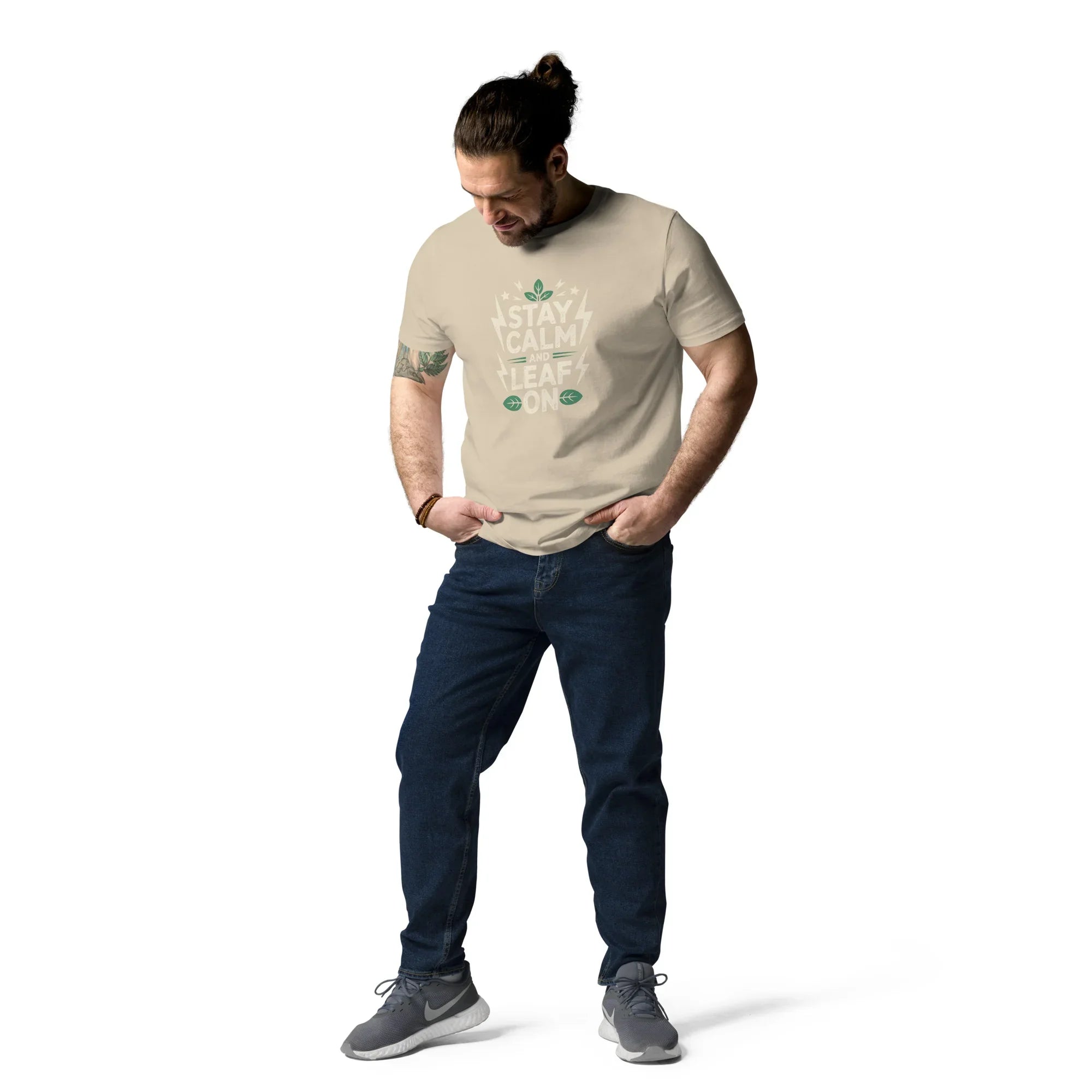 Leaf Pun T-Shirt – Stay Calm and Leaf On - RaZits